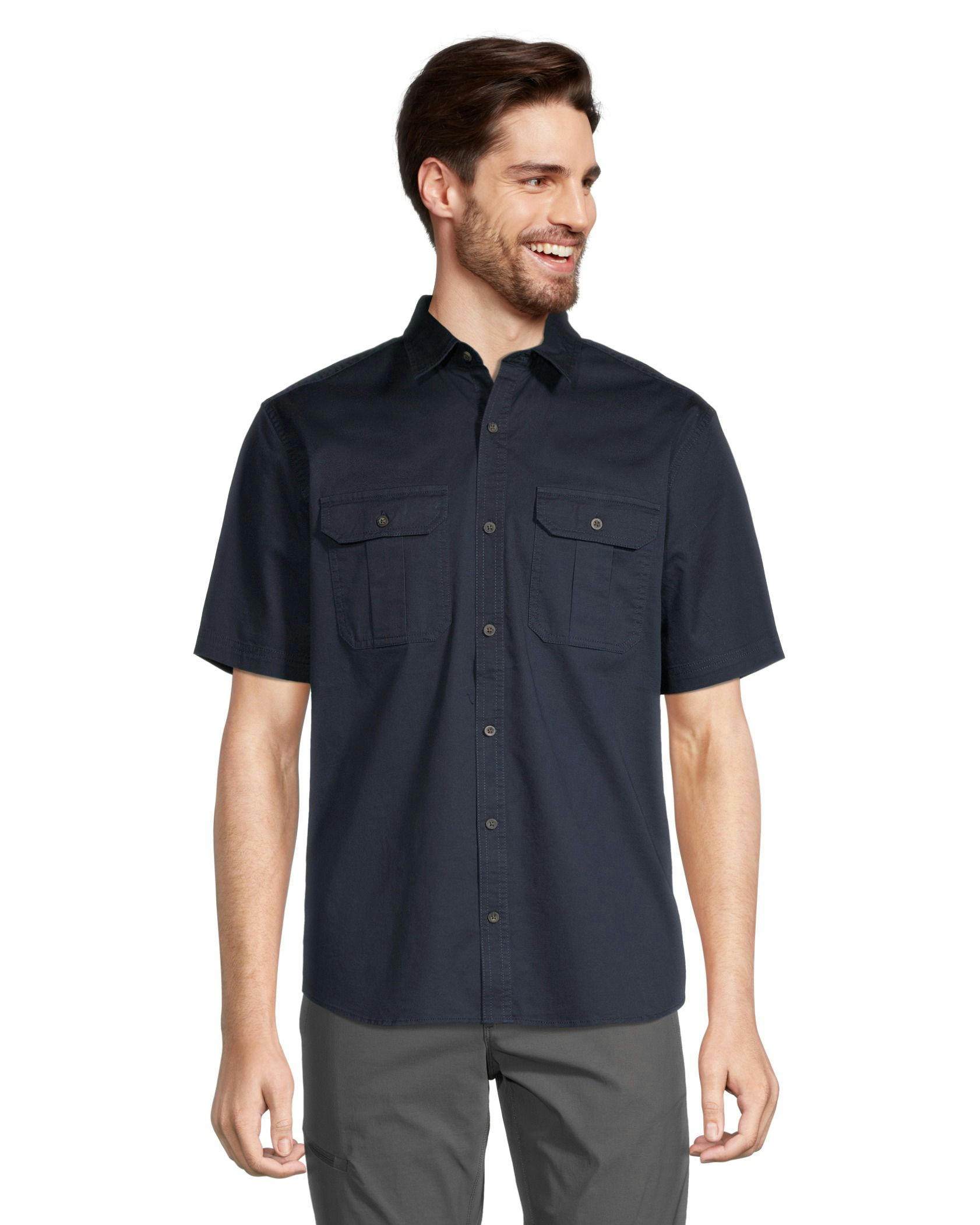 WindRiver Men's Classic Fit Short Sleeve Utility Shirt