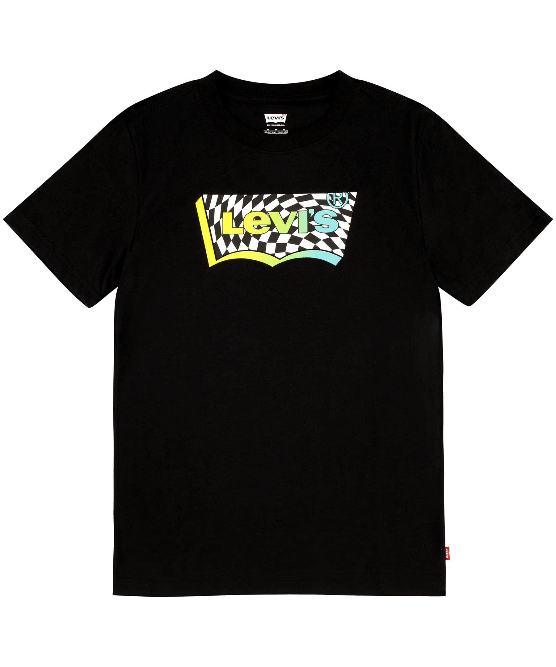 Levi's Youth Crewneck Checkered Batwing T Shirt