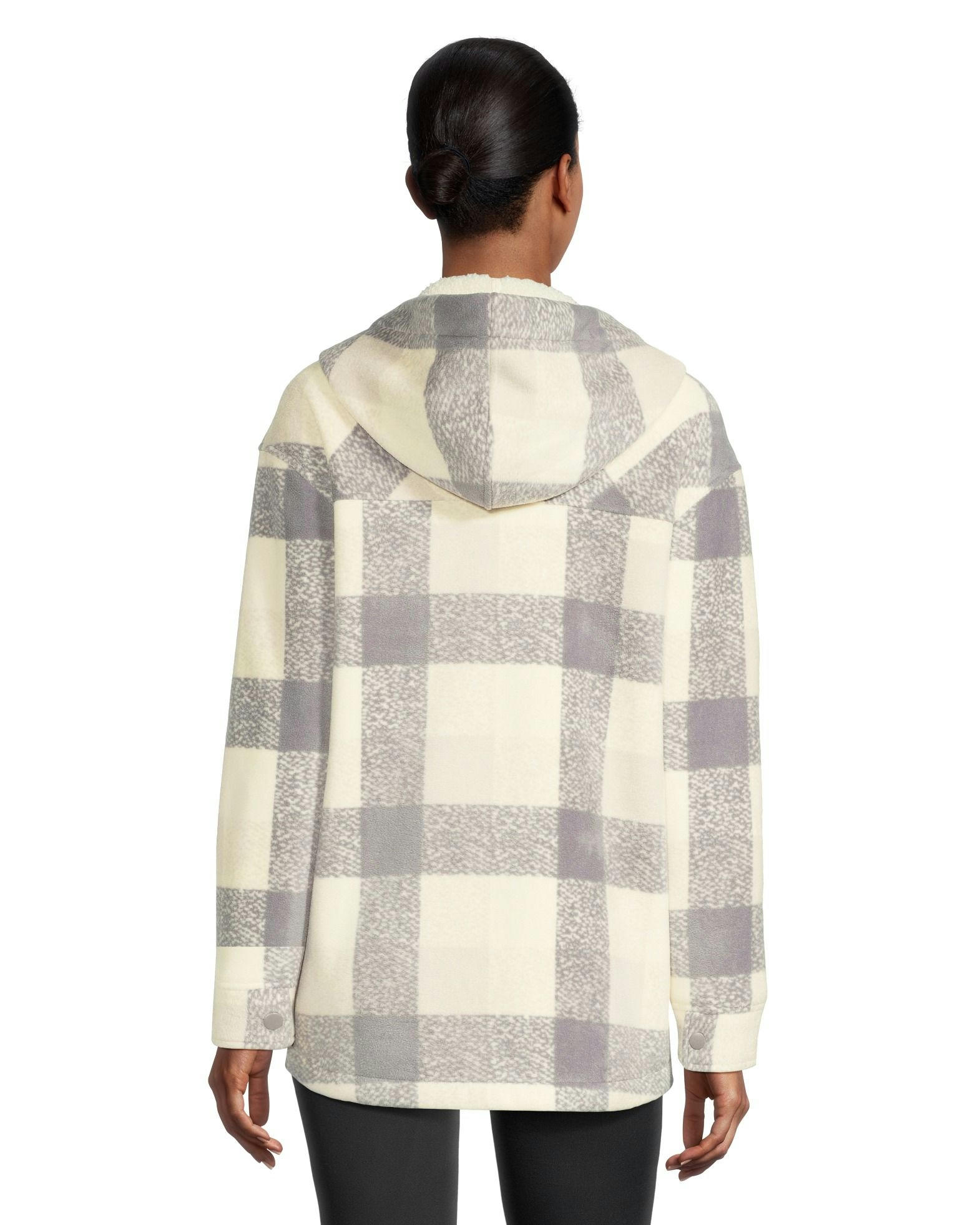 WindRiver Women's Snap Front Hooded Fleece Shacket