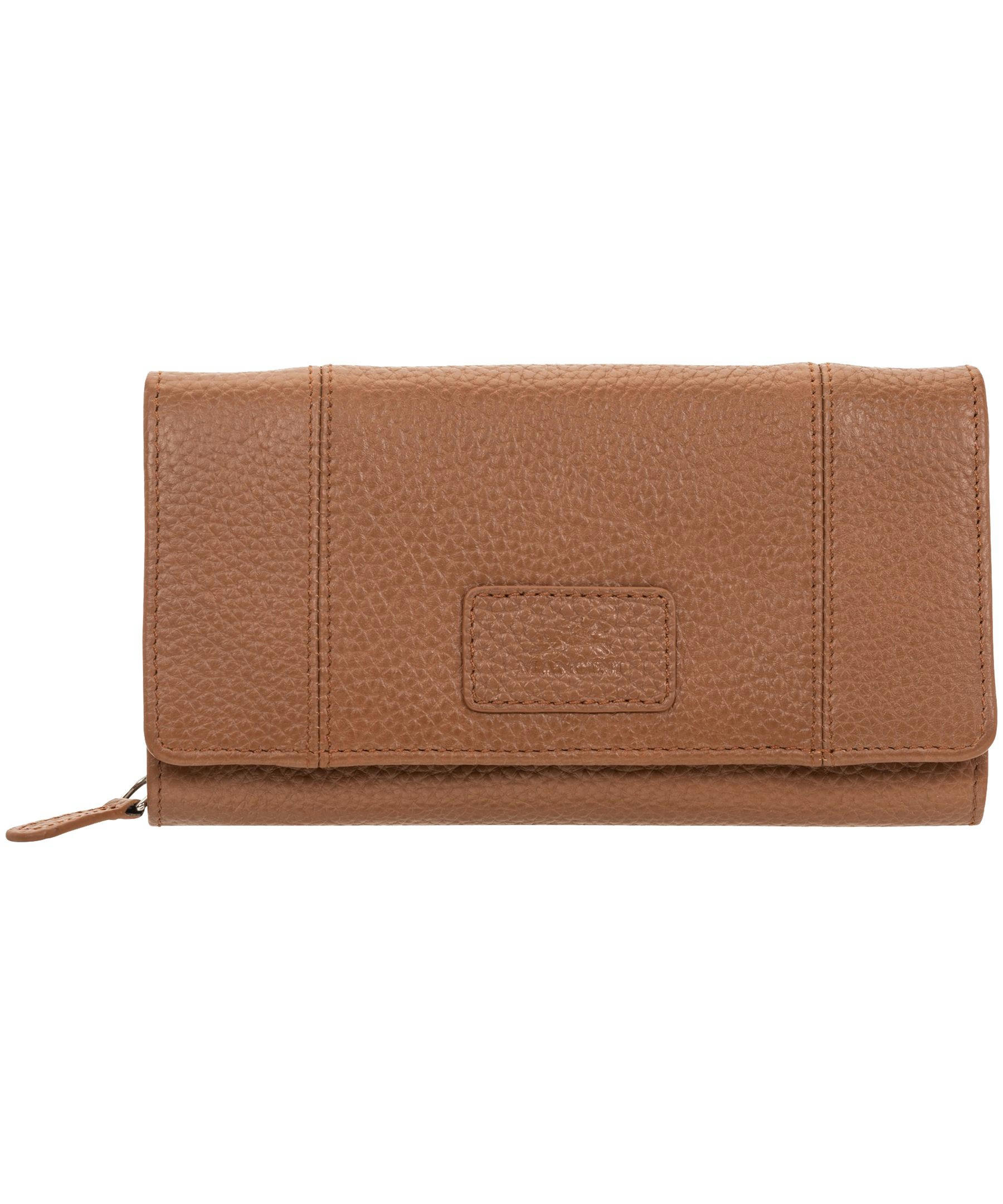 Mancini Leather Goods Women's Pebelled RFID Secure Medium Clutch Wallet