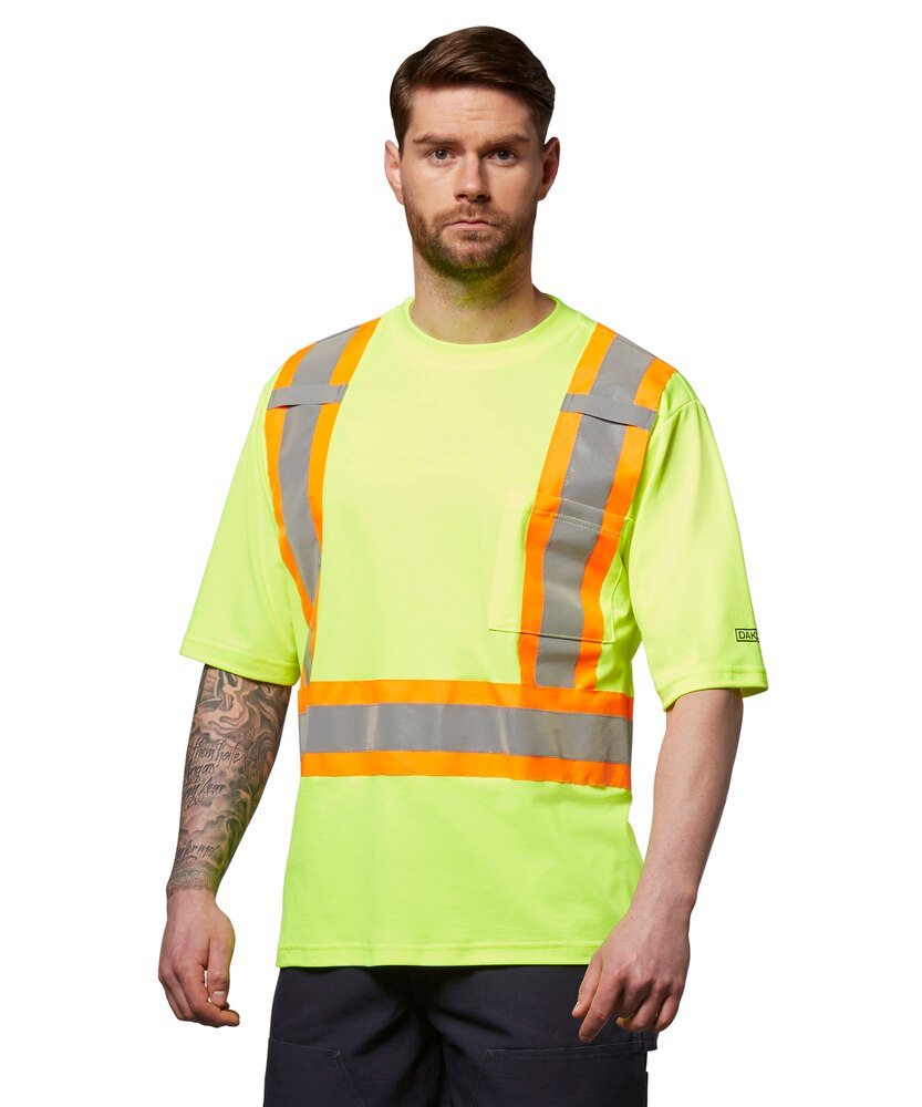 Dakota WorkPro Series Men's Hi Vis Cotton Lined Crewneck T Shirt