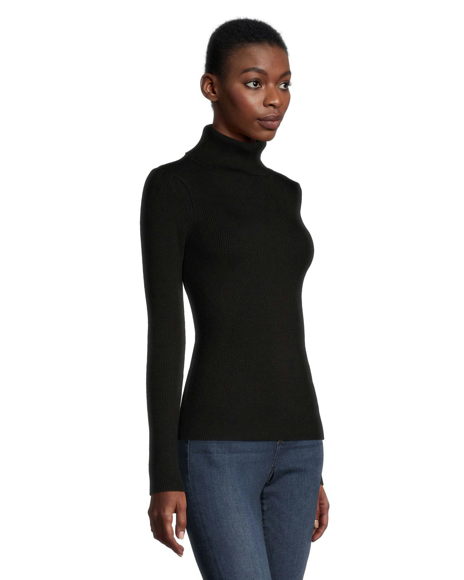 Denver Hayes Women's Fitted Ribbed Turtleneck