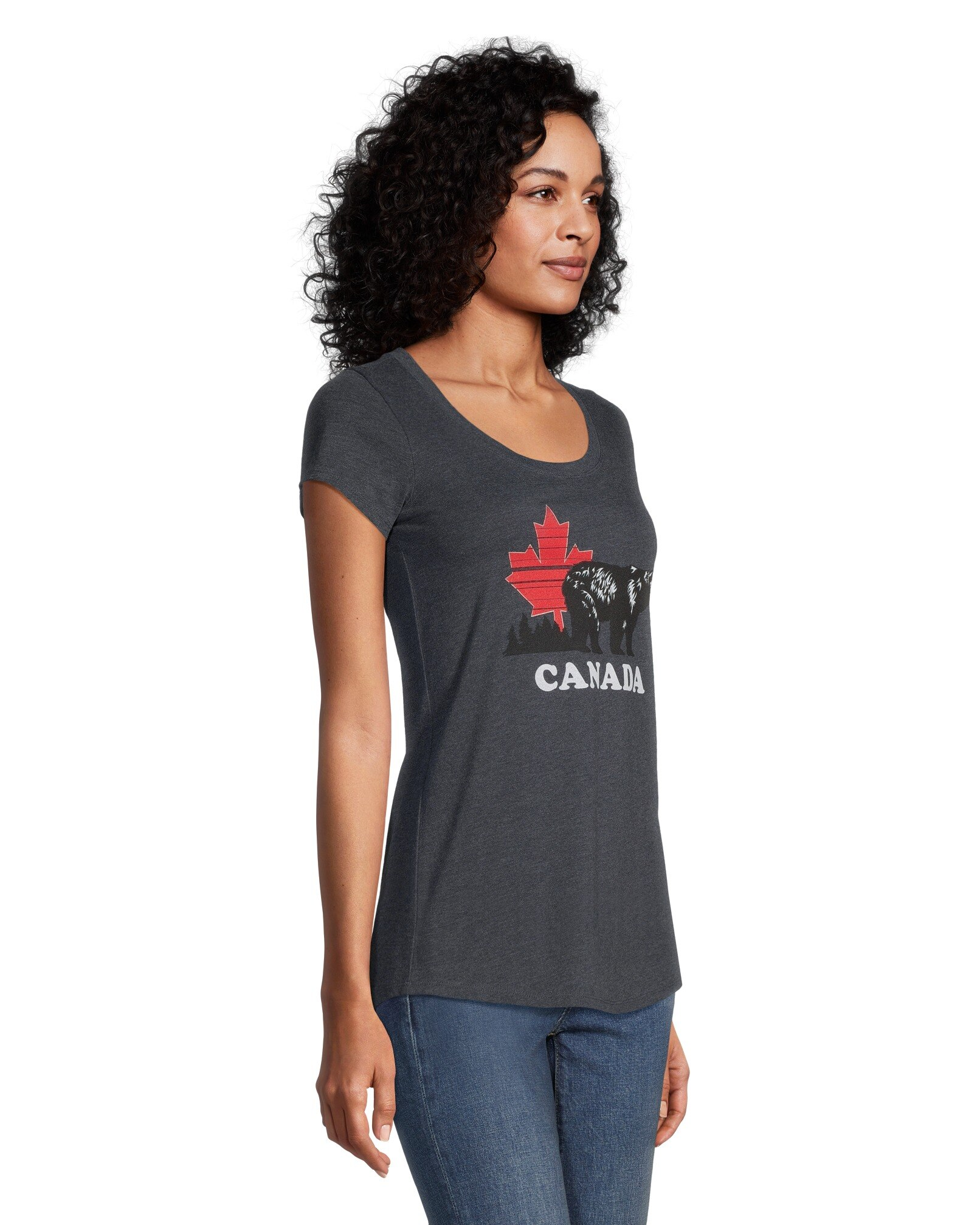 Logo T-Shirt Women's Canada Day Crewneck Graphic T Shirt