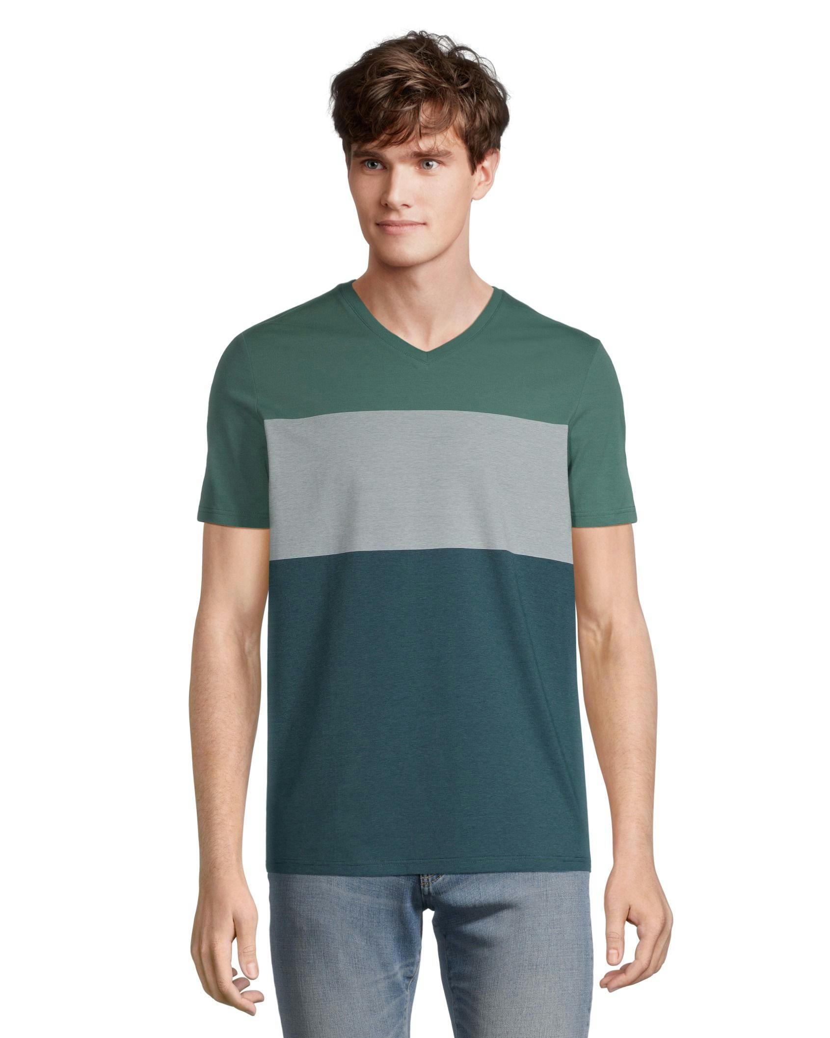 Denver Hayes Men's Seasonal Stretch V Neck T Shirt