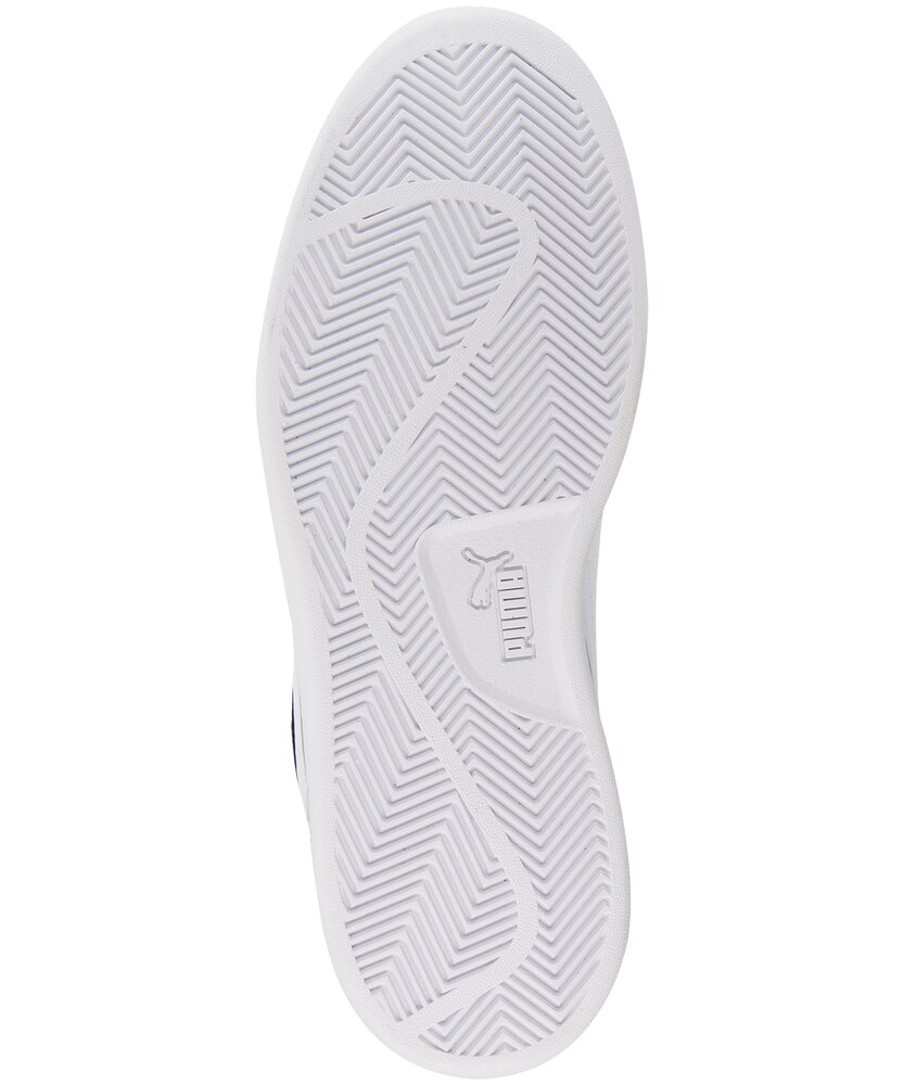 PUMA Men's Smash V2 Soft Suede Sneakers - Black/White