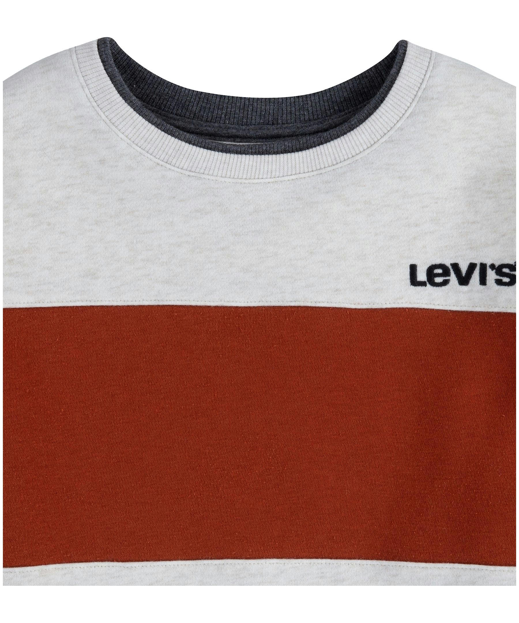 Levi's Kids' Unisex Colourblock Crewneck Pullover Sweatshirt
