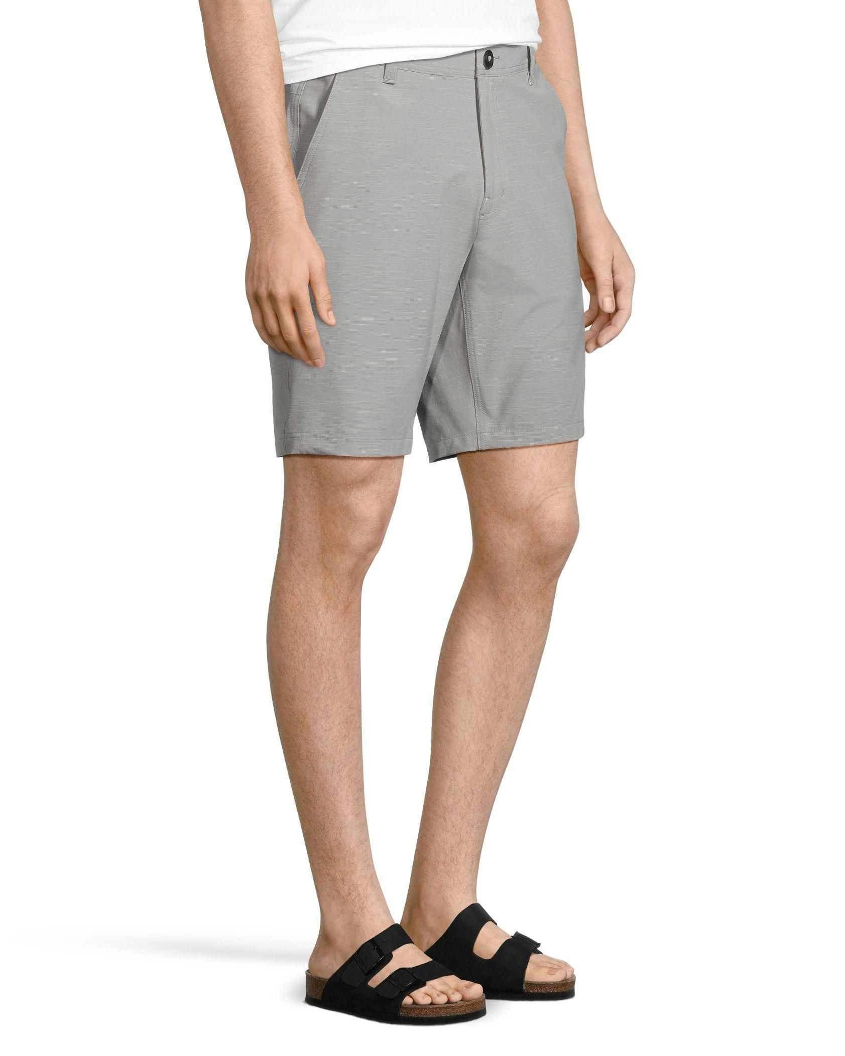 FarWest Men's End on End Stretch Textured Hybrid Shorts