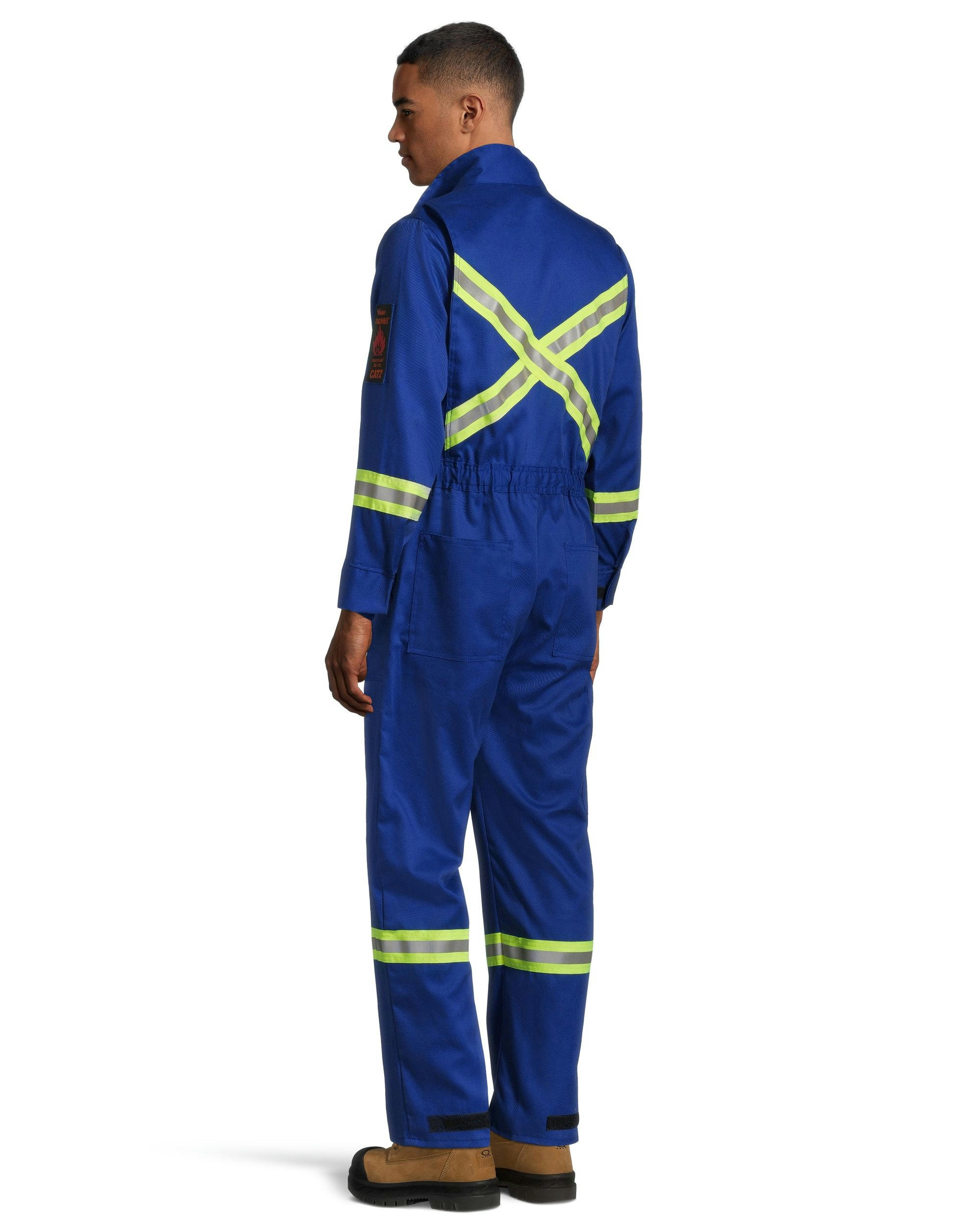 Firewall Men's 7 oz Flame-Resistant Unlined Coverall with Reflective Tape