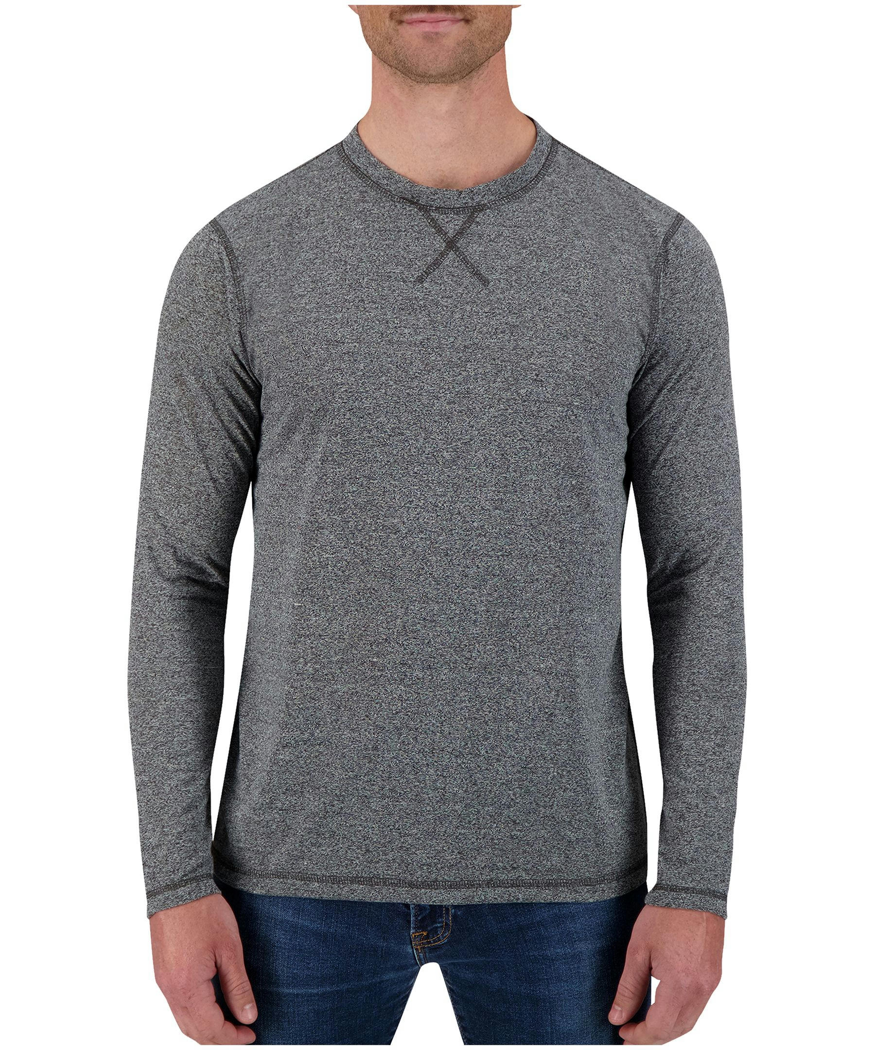 Report Men's Mathew Long Sleeve Flatlock Knit Crewneck T Shirt