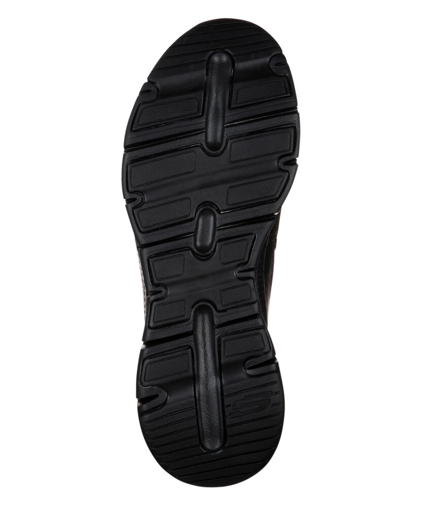 Skechers Men's Arch Fit Mesh Slip On Shoes Black - Wide