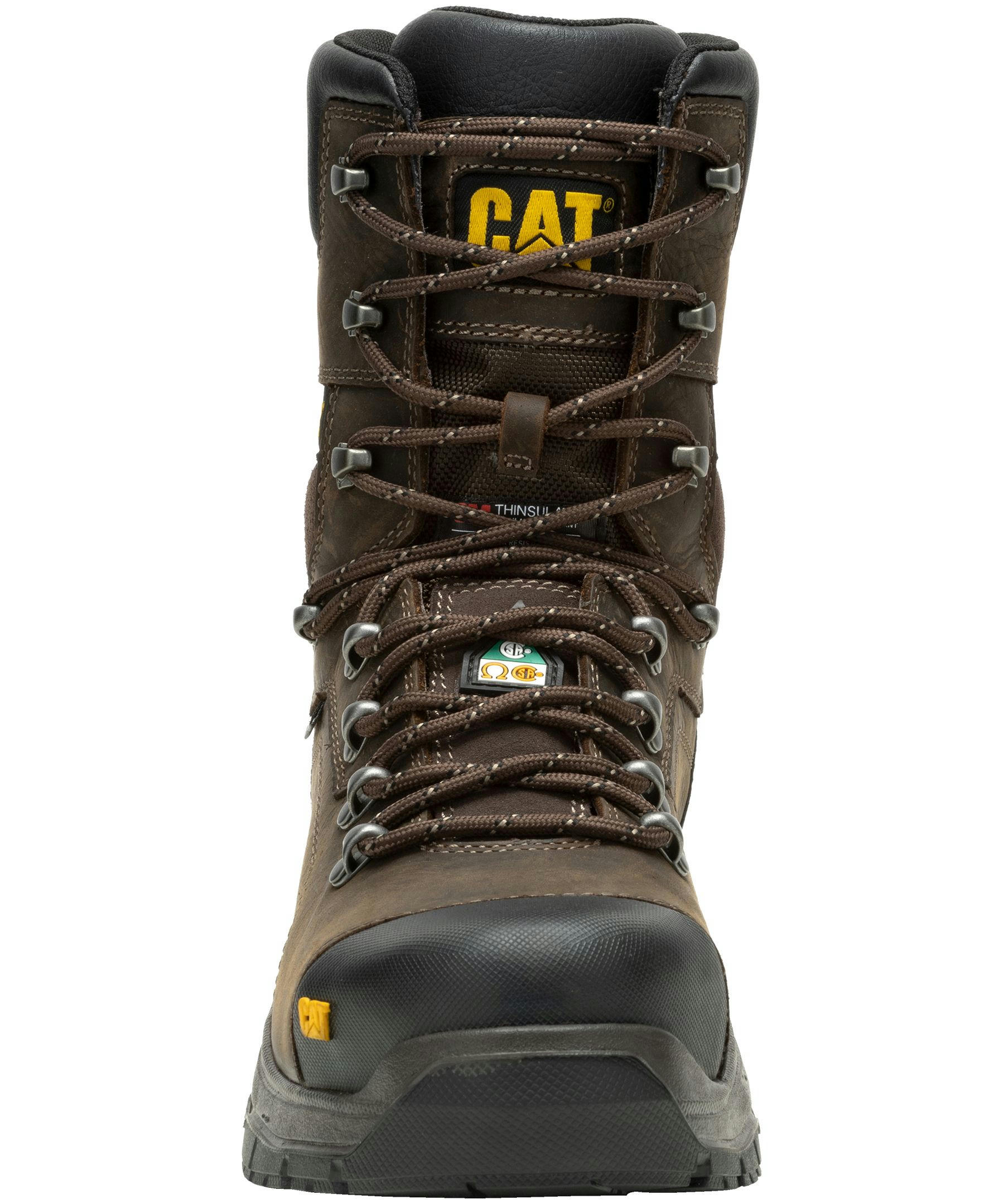 CAT Men's Diagnostic 8 Inch Composite Toe Composite Plate Waterproof Work Boot