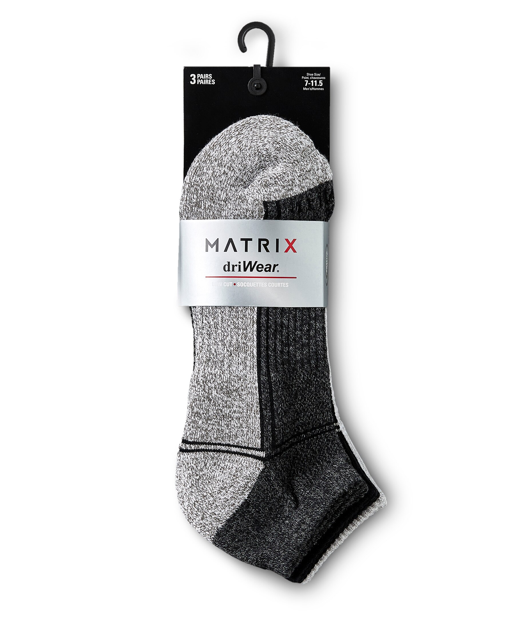 Matrix Men's 3 Pack Low Cut Sport Socks