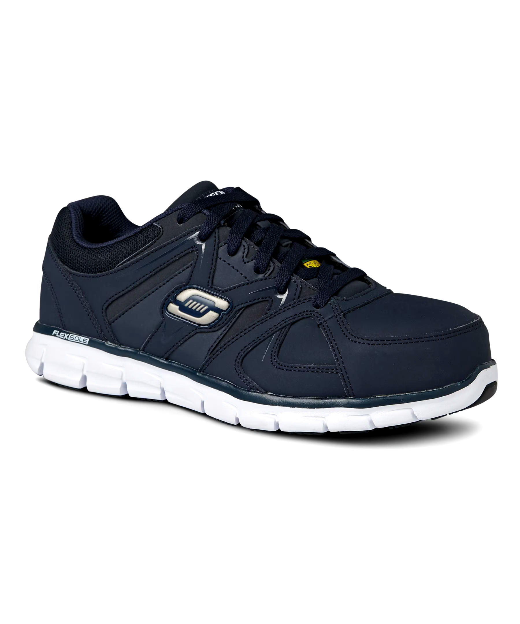 Skechers Work Men's Aluminum Toe Steel Plate SD Slip Resistant Athletic Shoes - Navy