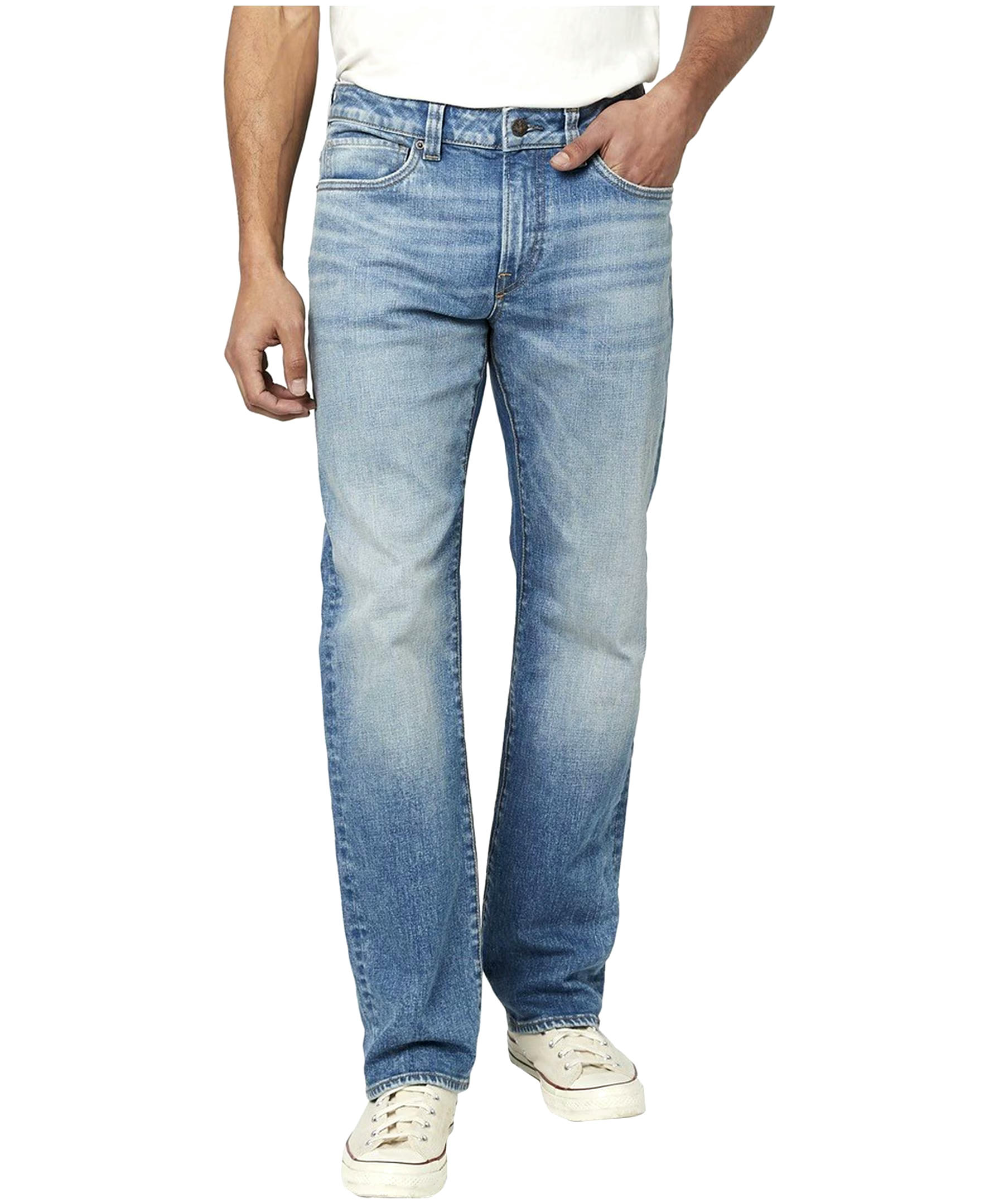 Buffalo Men's Driven Relaxed Fit Straight Leg Comfort Stretch Denim Jeans