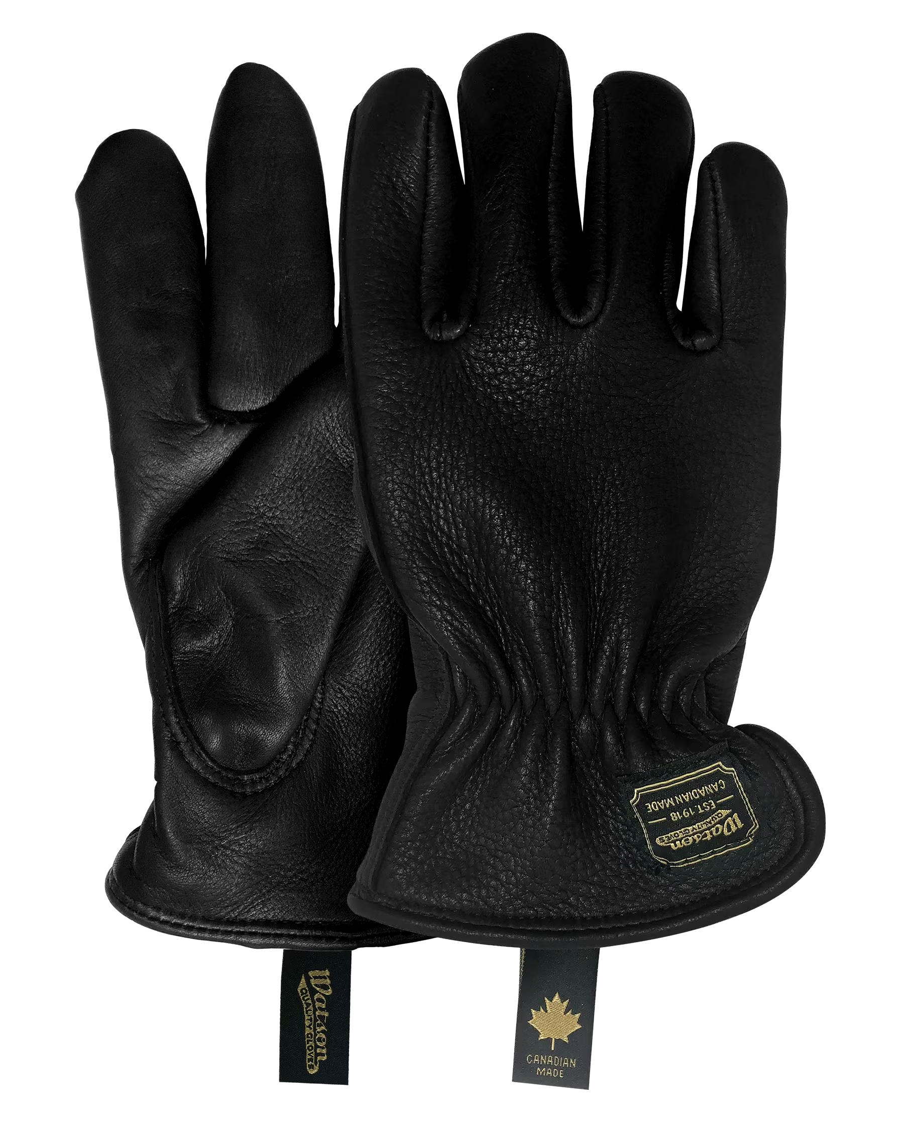 Watson Gloves The Duke Fleece Lined Black Gloves