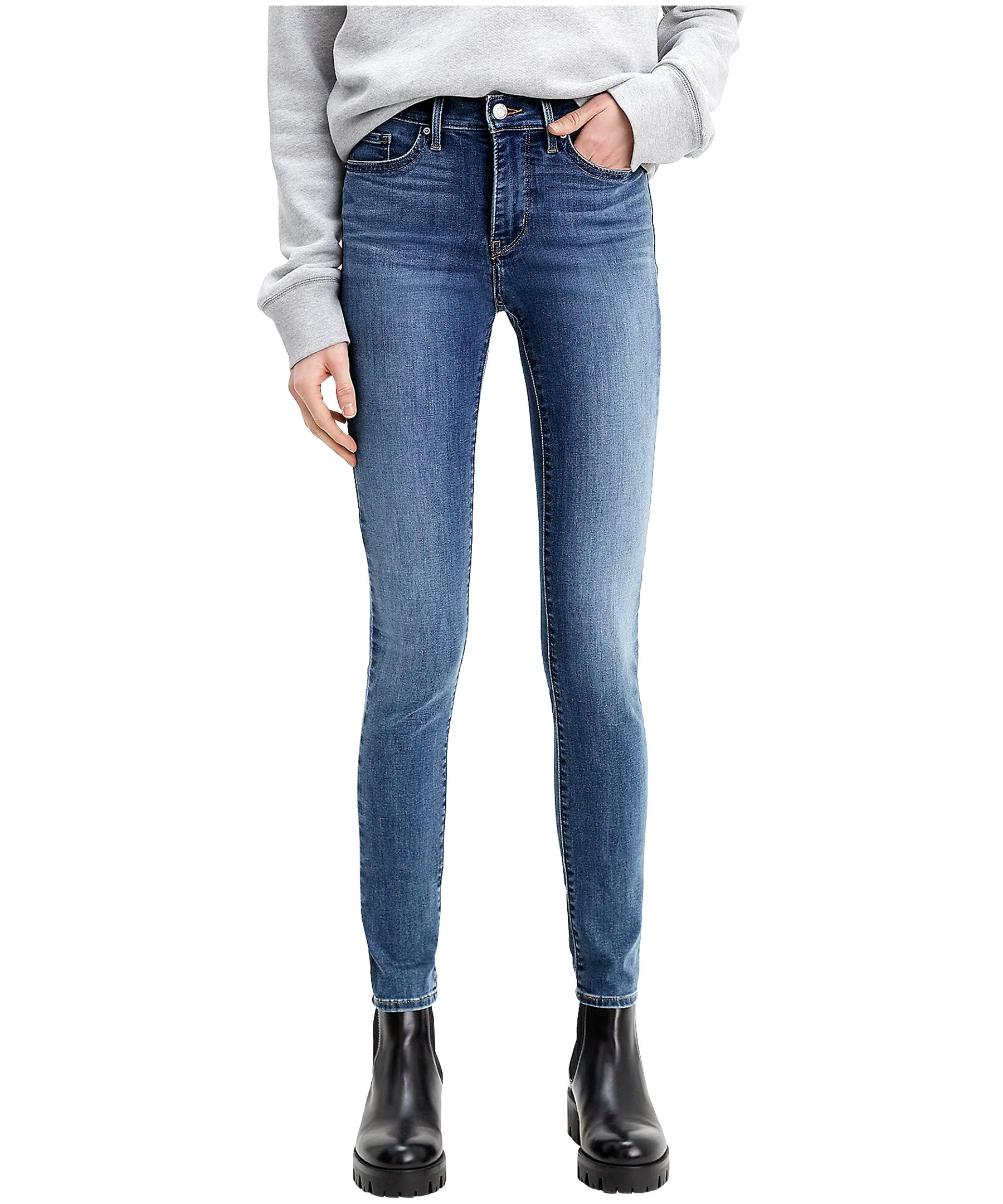 Levi's Women's 311 Shaping Mid Rise Skinny Jeans Lapis Gallop - Dark Stone Wash