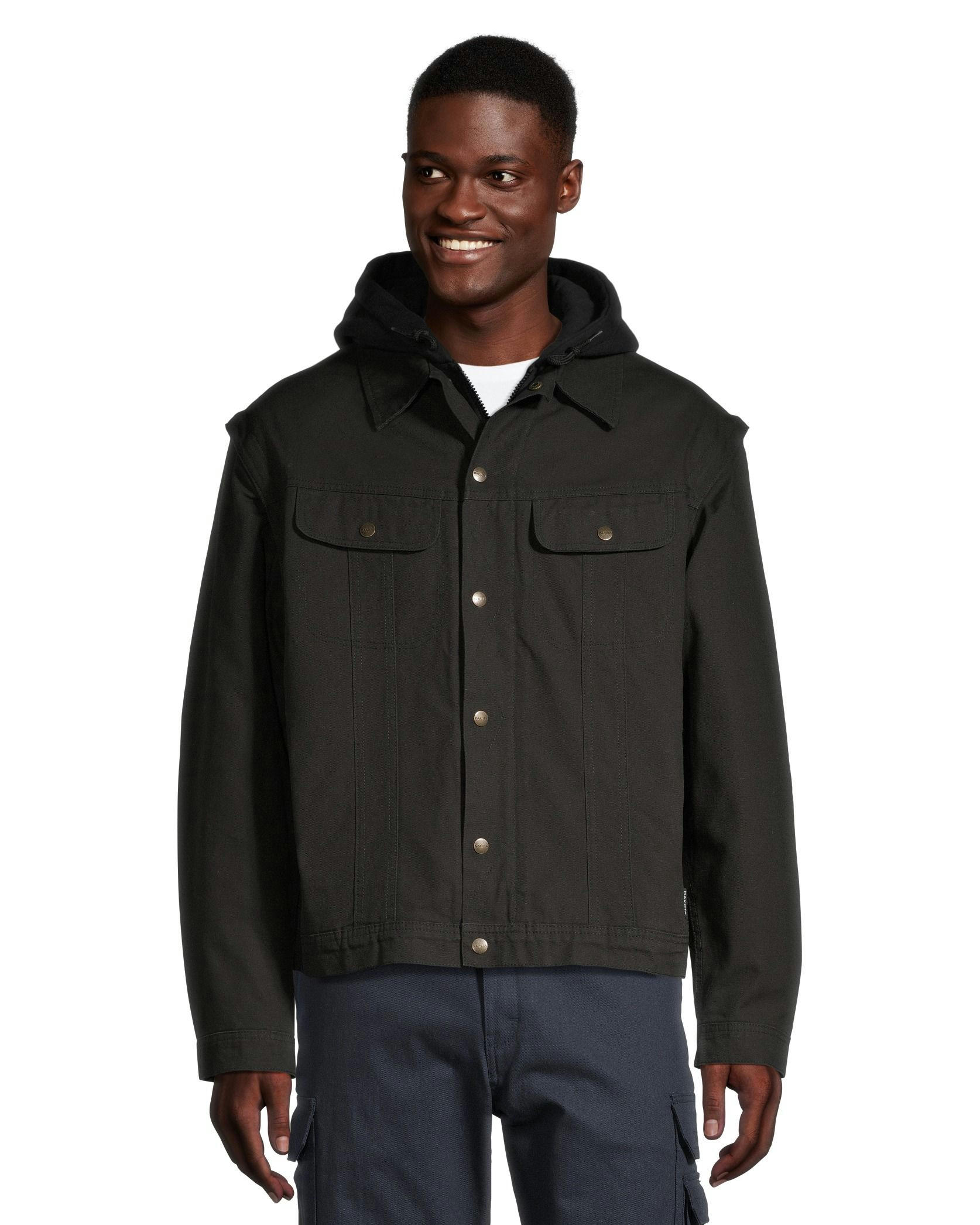 Dakota WorkPro Series Men's Washed Canvas Sherpa Lined Hooded Jacket