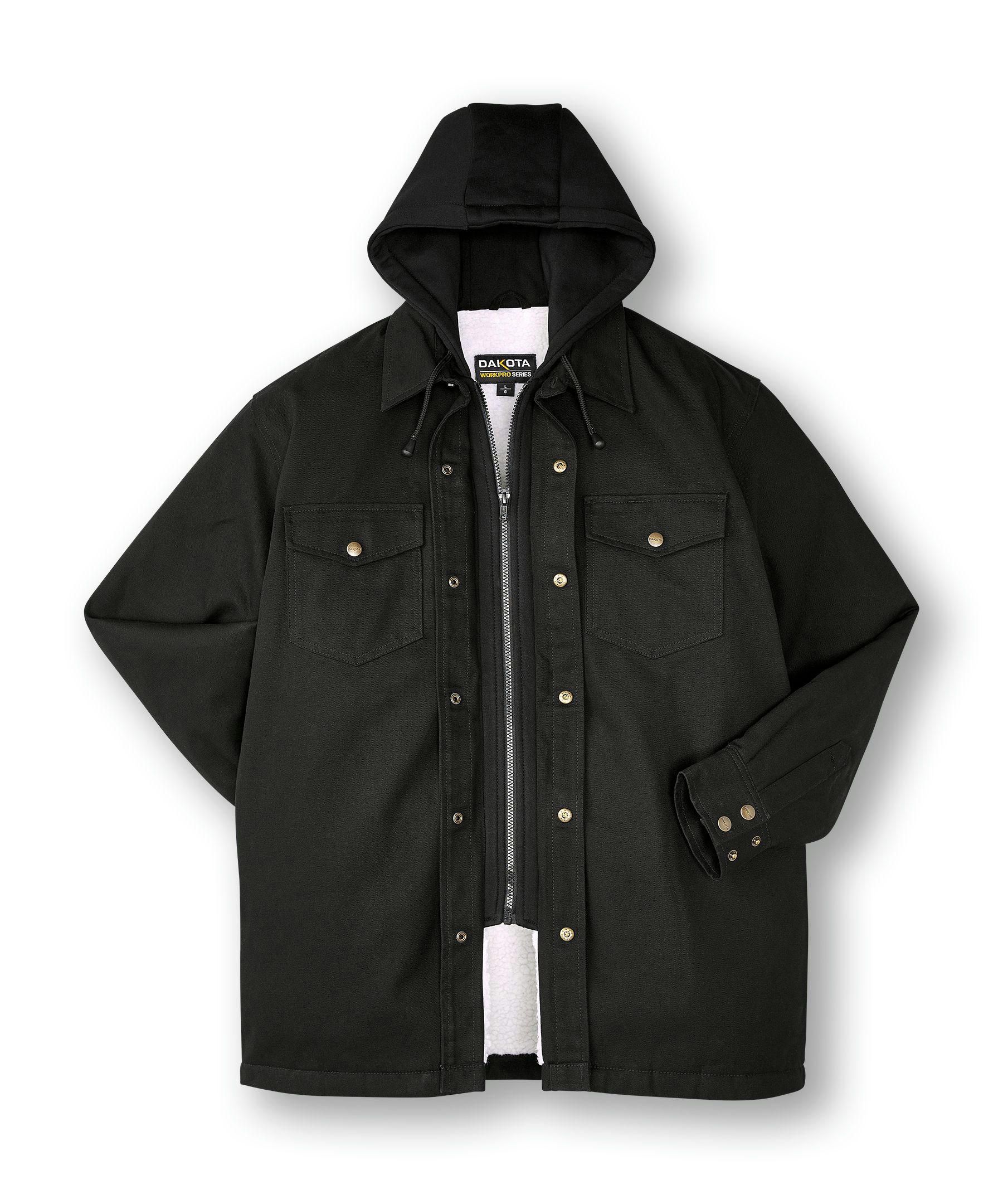 Dakota WorkPro Series Men's Sherpa Lined Hooded Duck Work Shirt