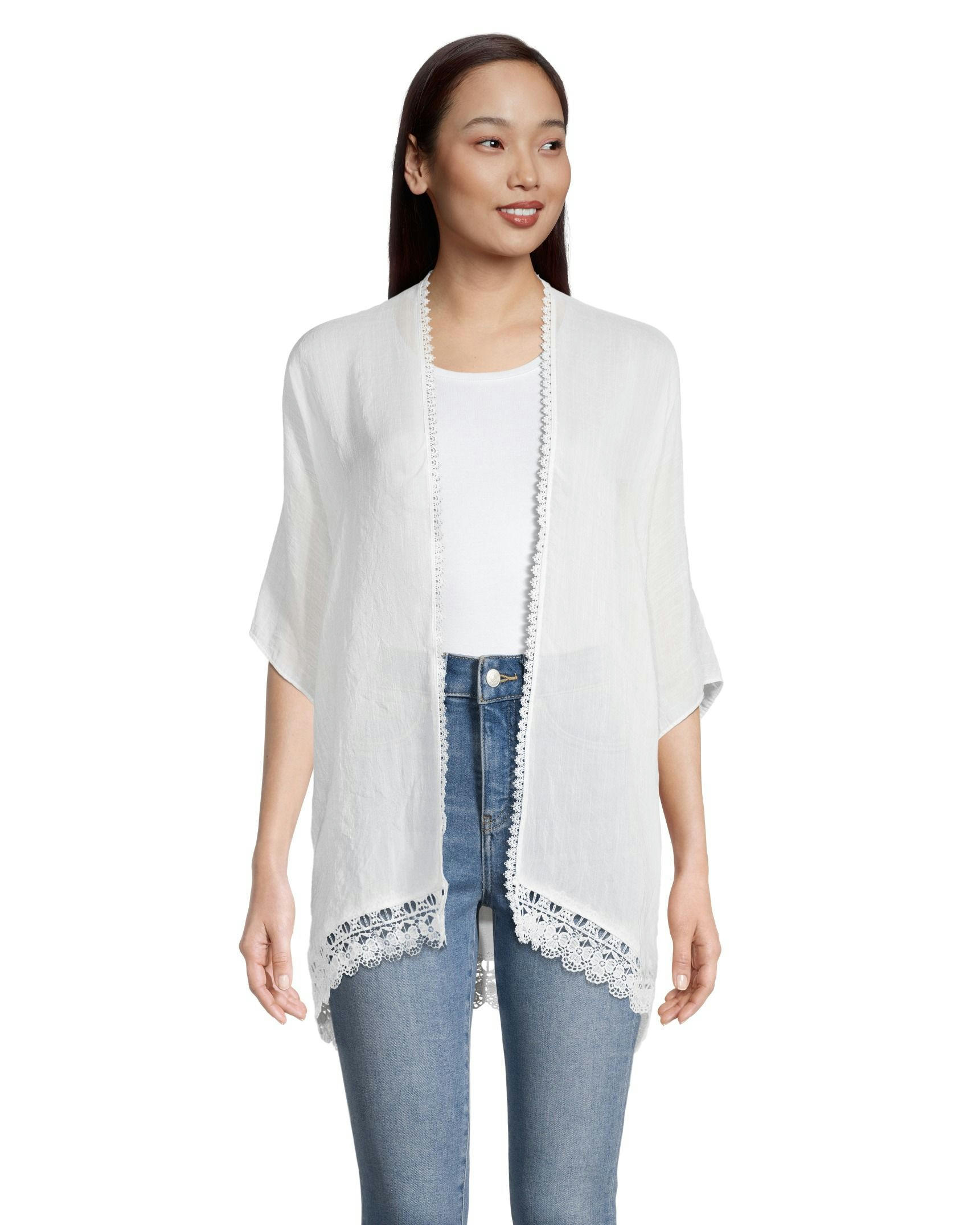 Women's Lace Edge Ruana