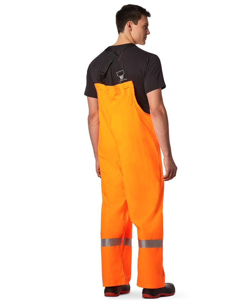 Helly Hansen Workwear Men's Alberta Stretch Hi Vis PU Rain Bib Pants