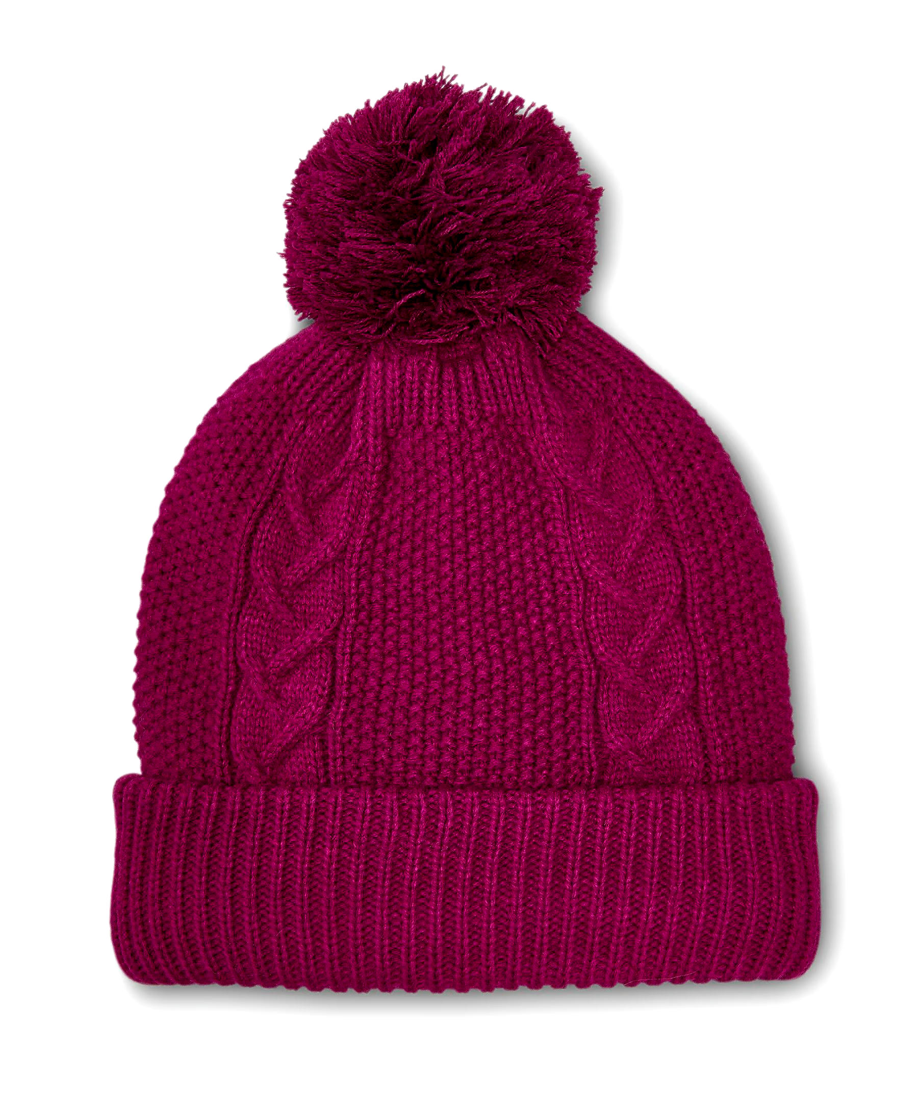 Denver Hayes Women's Cable Knit Pile Lined Cuffed Toque