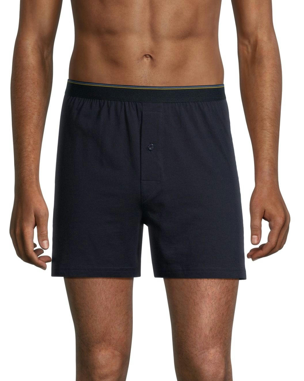 Denver Hayes Men's 2 Pack Yarn Dye Loose Fit Boxer Briefs