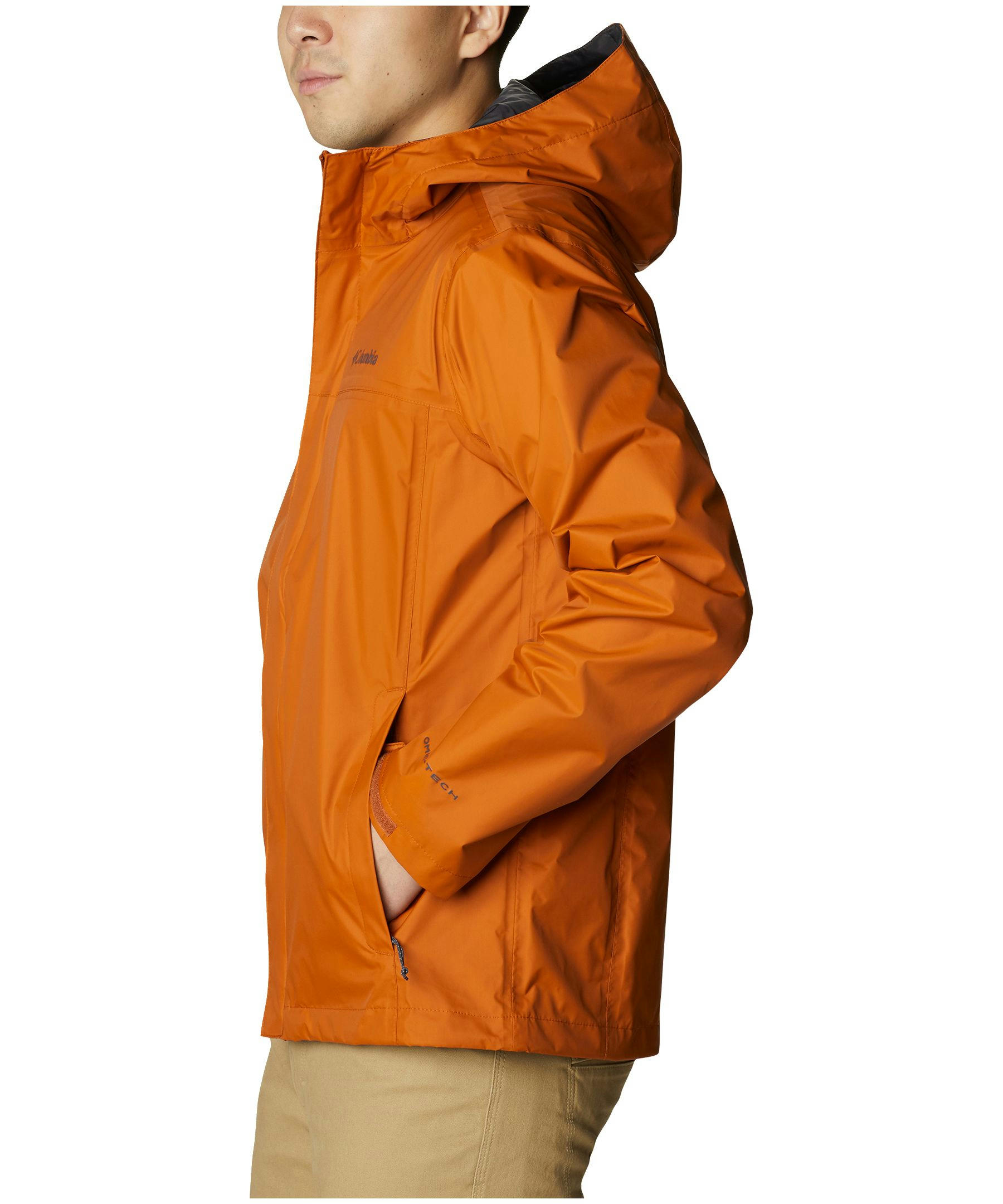 Columbia Men's Watertight II Hooded Rain Jacket, Waterproof, Breathable, Packable, Hiking