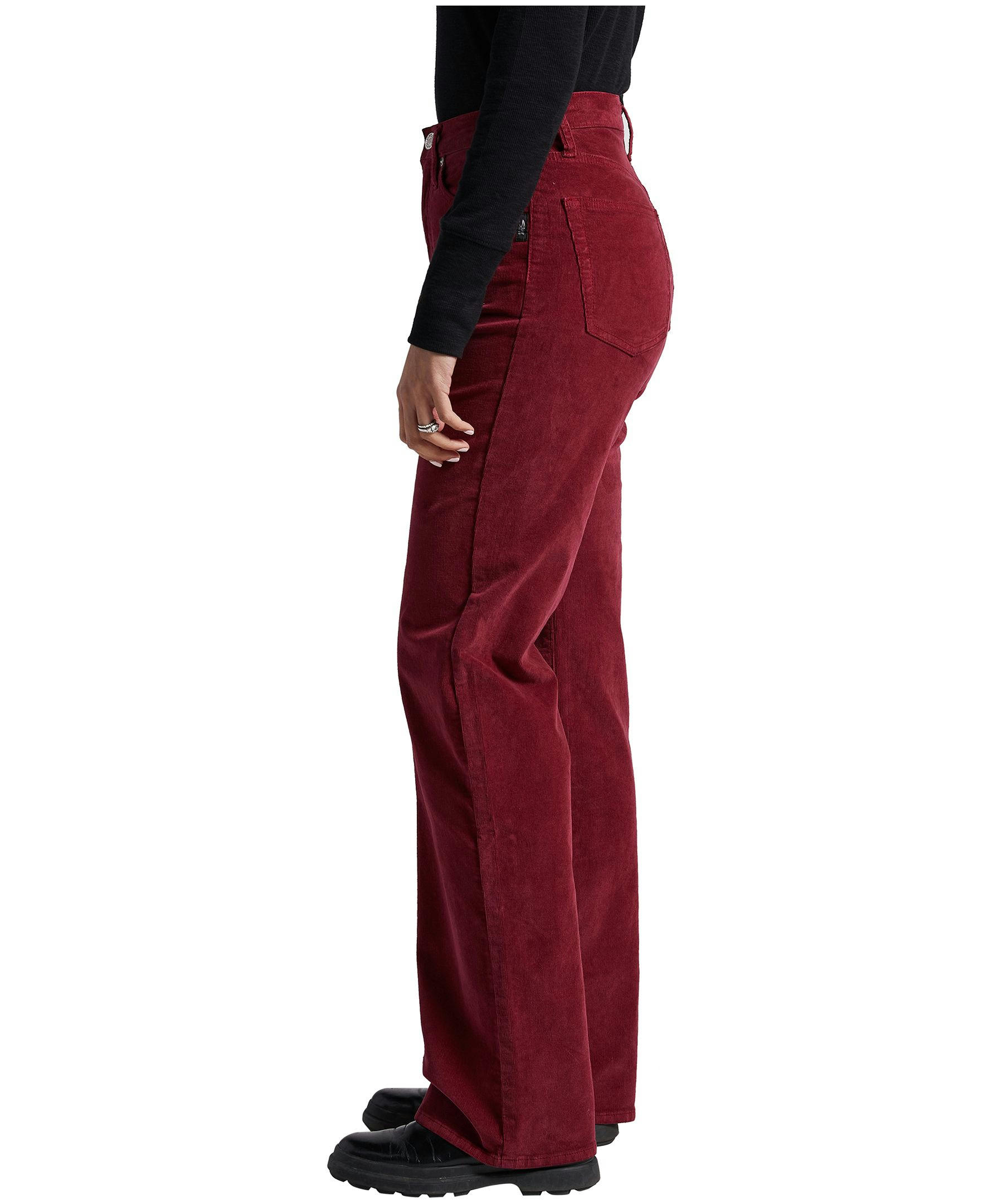 Silver Women's Highly Desirable Ultra High Rise Slim Fit Corduroy Pants