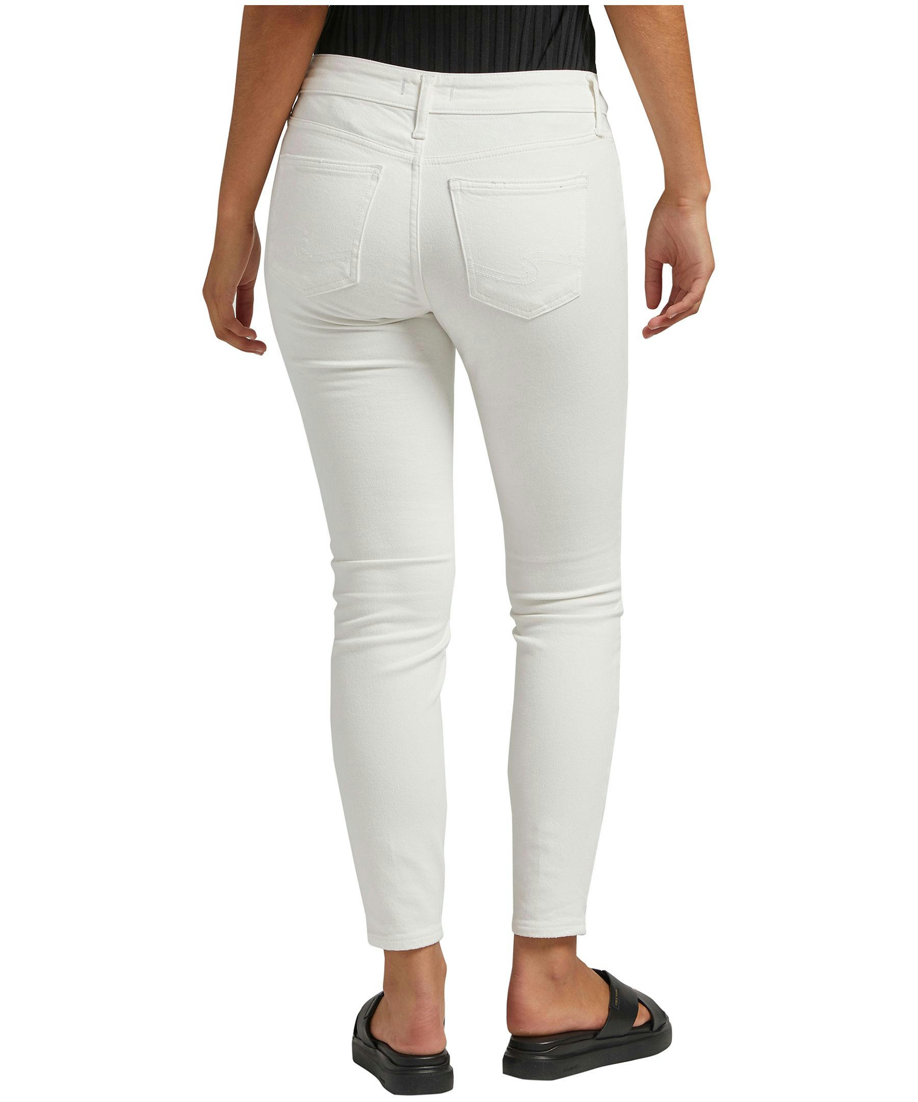 Silver Women's Suki Curvy Fit Mid Rise Skinny Jeans