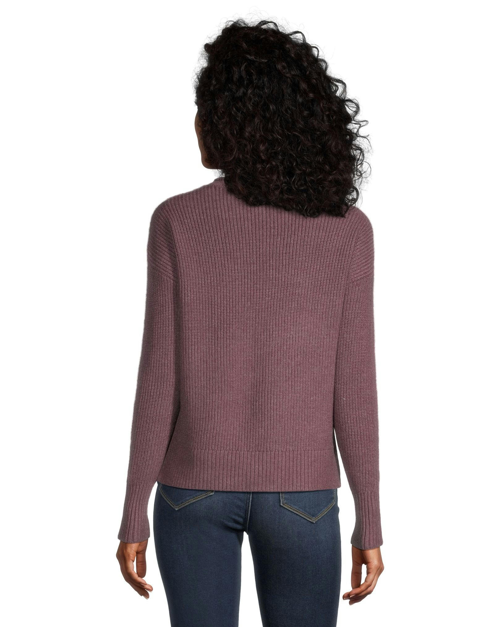 Denver Hayes Women's Cozy Shaker Crew Neck Pullover Sweater