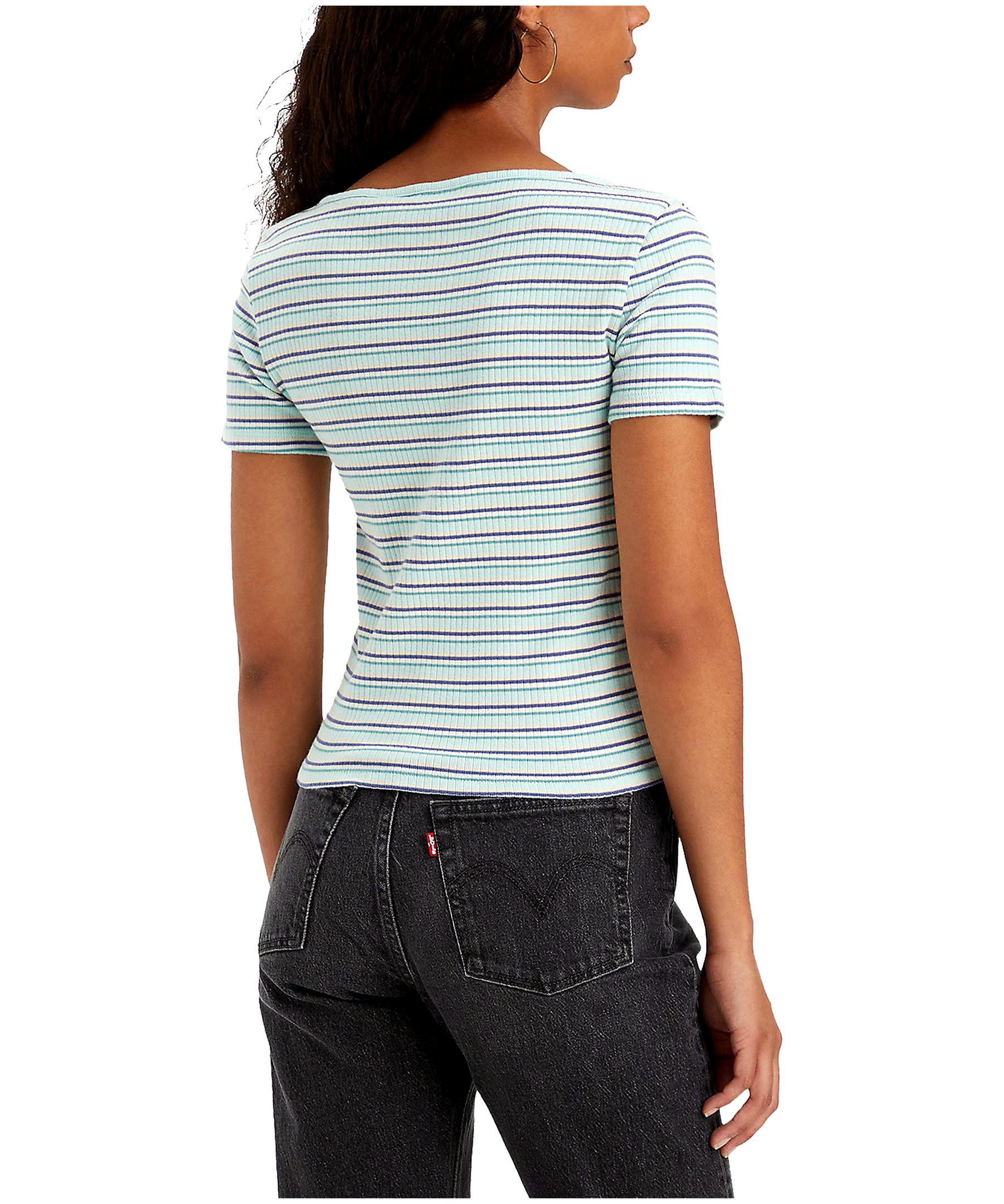 Levi's Women's Britt Slim Fit Snap Front Top