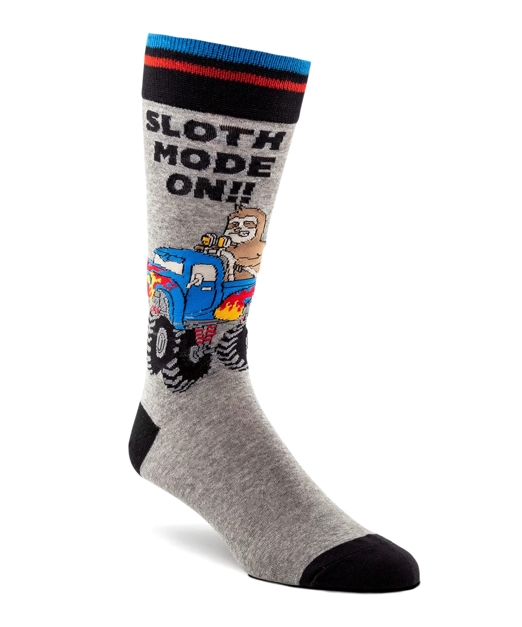 Denver Hayes Men's Novelty Pattern Freshtech Casual Crew Socks