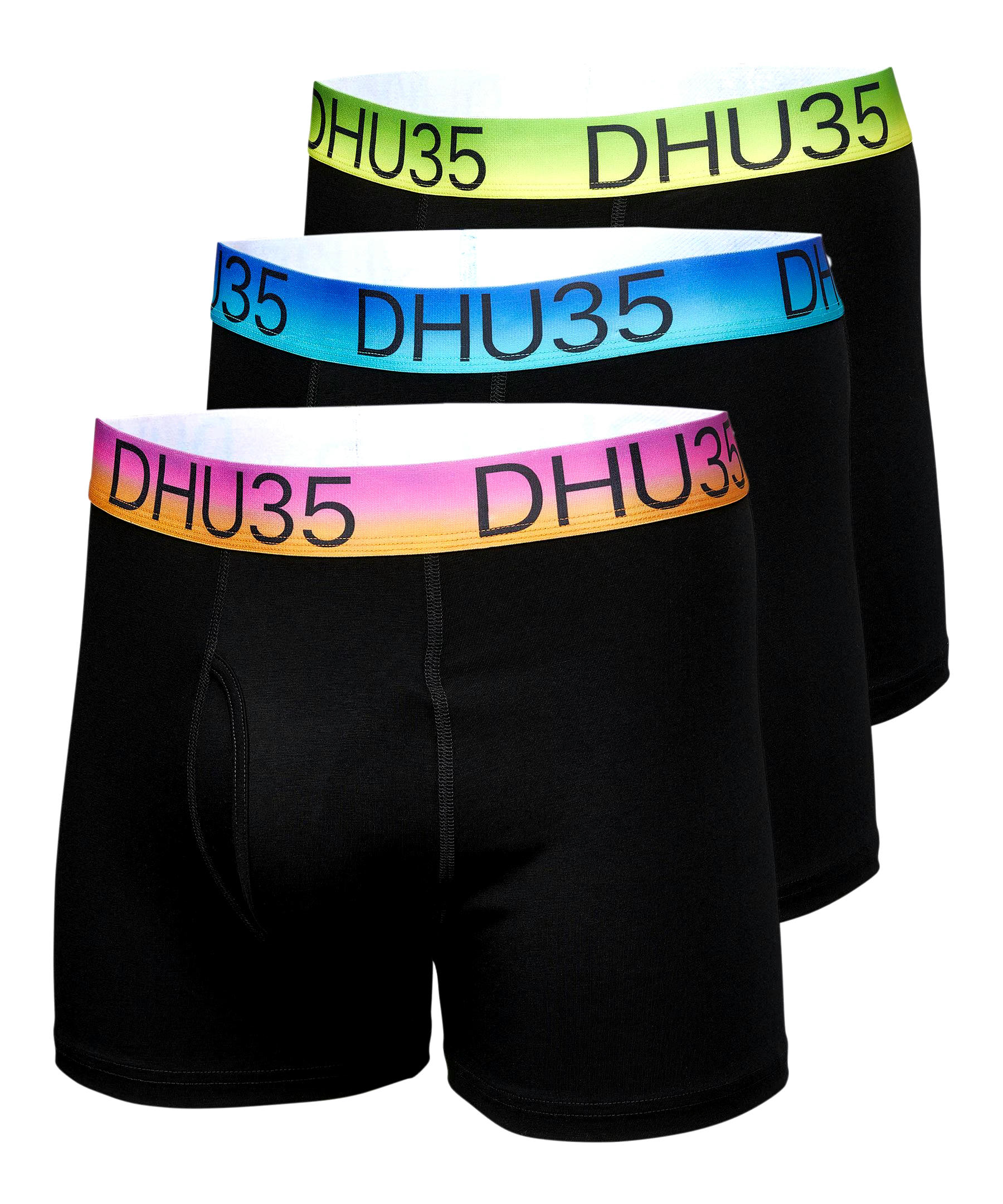 Denver Hayes Men's 3 Pack Fashion Stretch Boxer Briefs Underwear