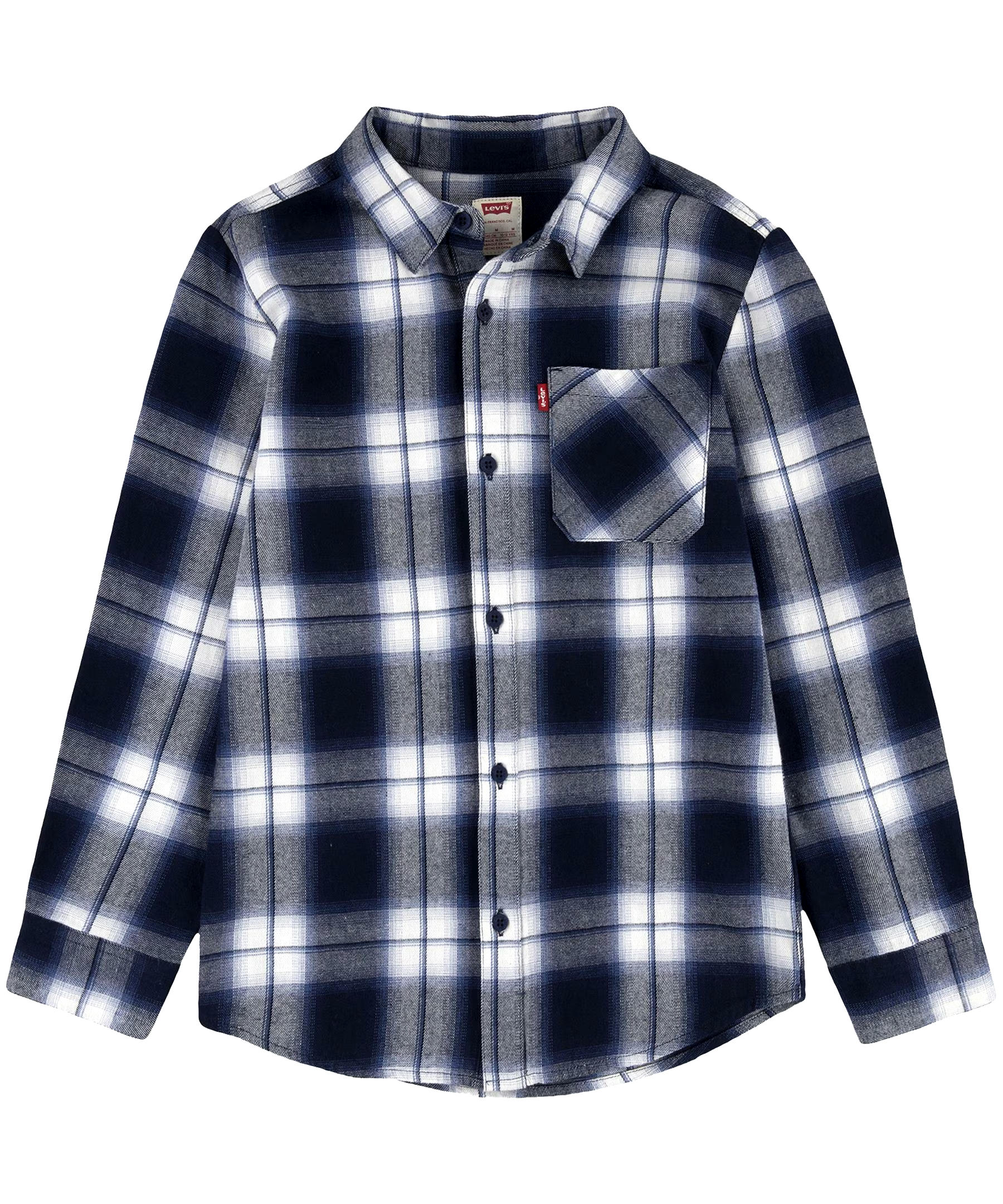 Levi's Kids' Unisex Flannel Pocket Button-Down Shirt