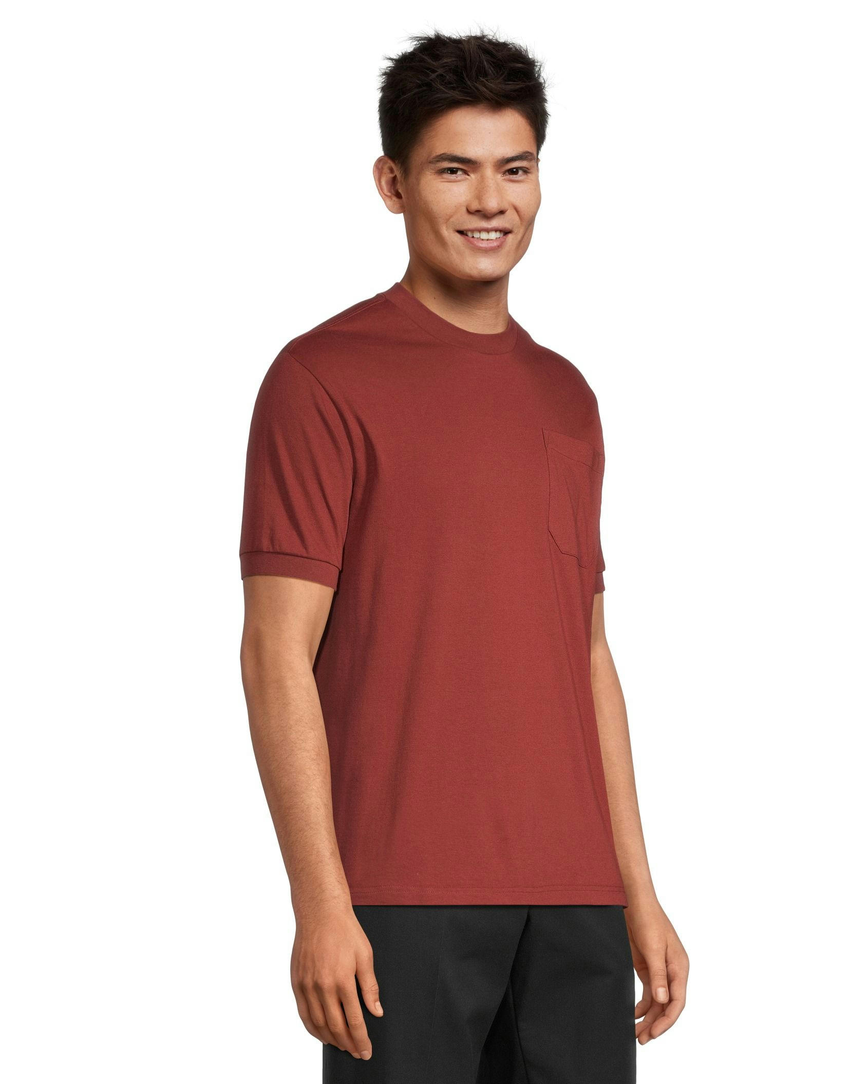 Aggressor Men's Crewneck Short Sleeve Solid Work T-Shirt With FRESHTECH