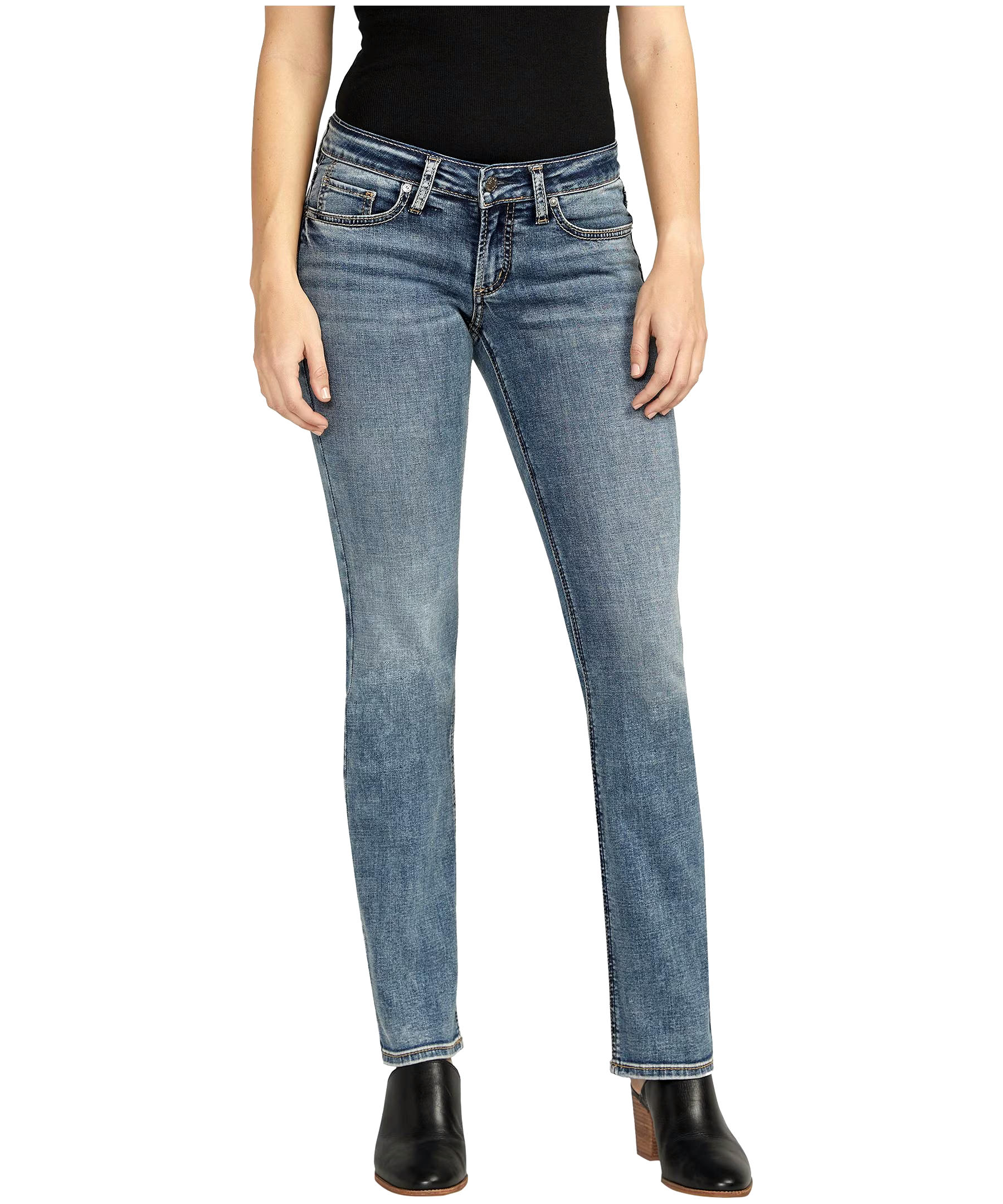 Silver Women's Tuesday Low Rise Straight Leg Jeans
