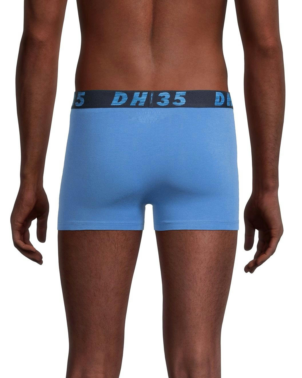 Denver Hayes Men's 2 Pack Fashion Side X Side Cotton Stretch Trunk Briefs with Elastic Waistband