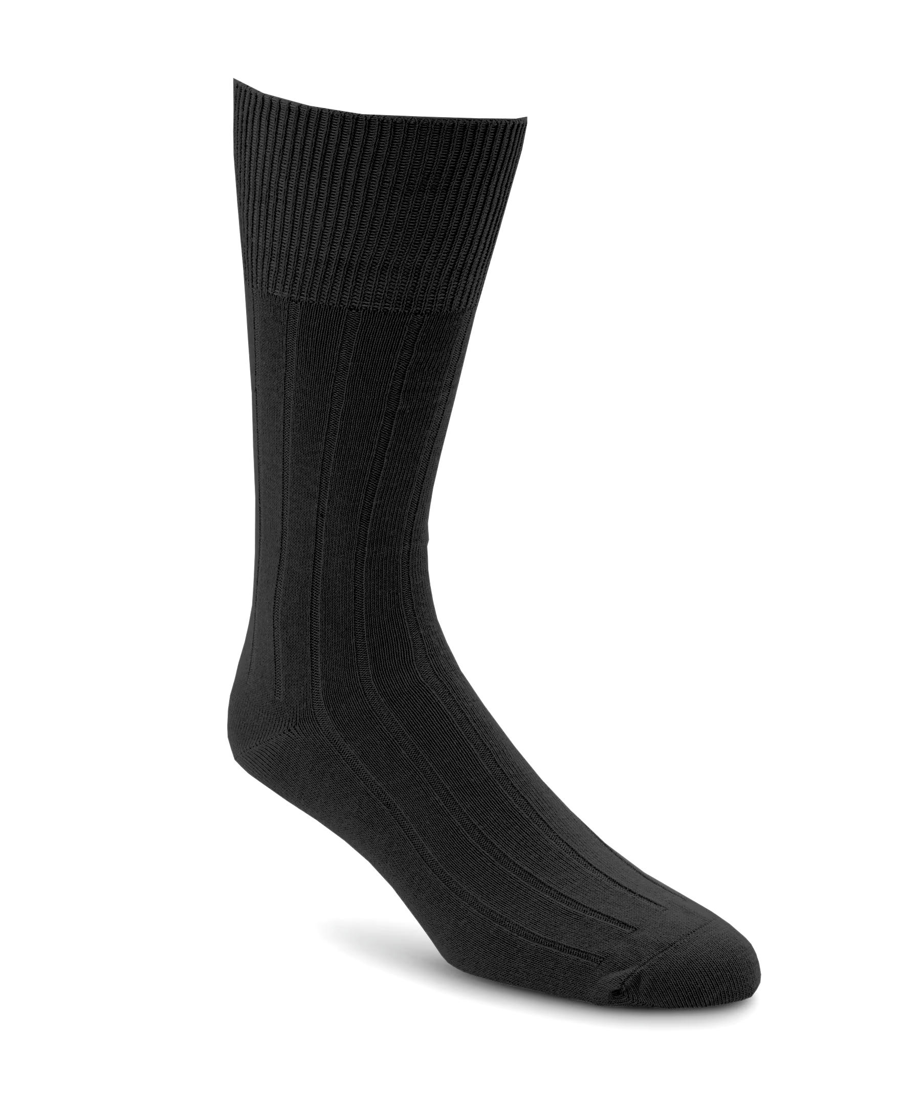 Denver Hayes Men's Casual Rib FRESHTECH Crew Sock