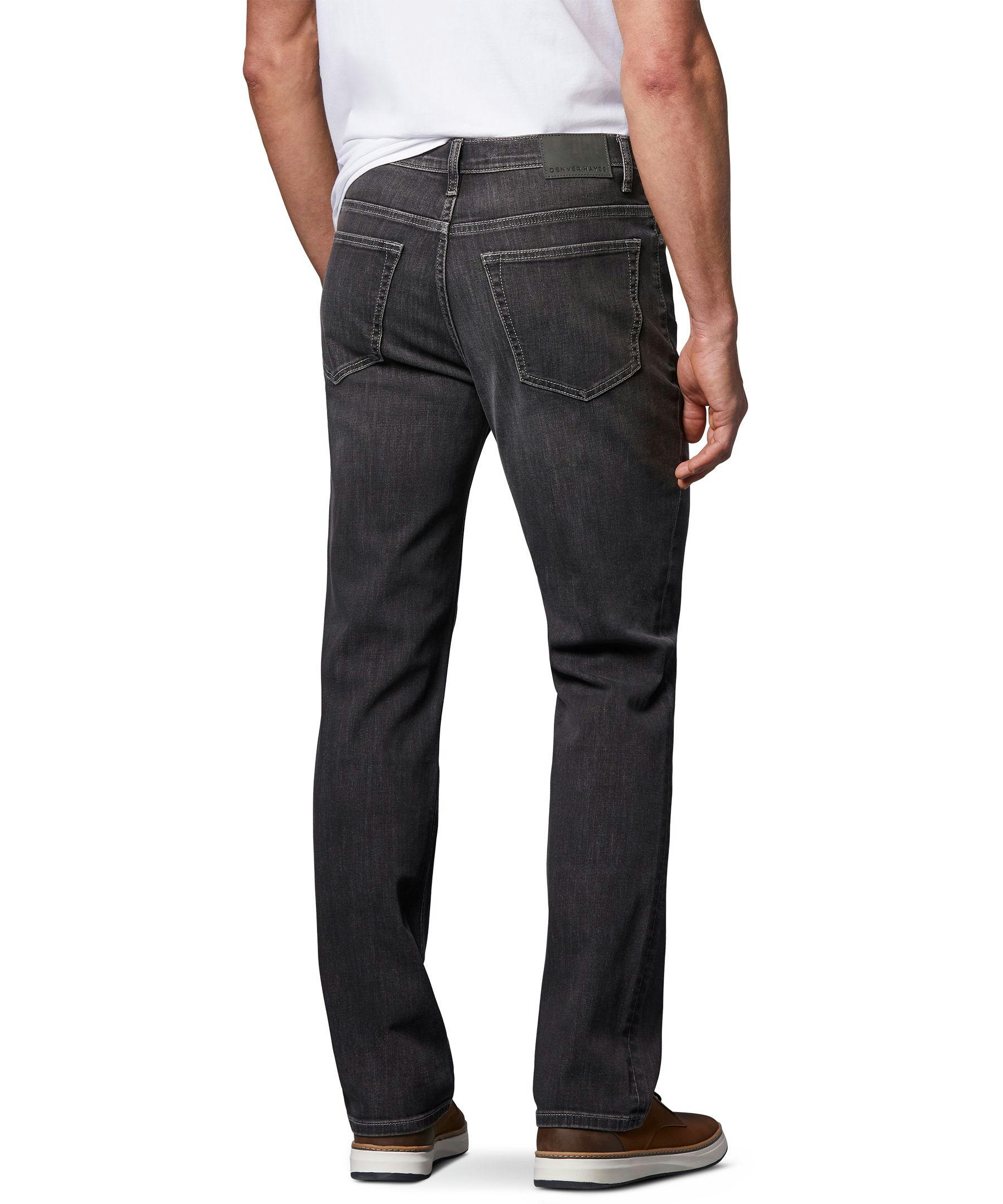 Denver Hayes Men's FLEXTECH Classic Fit Straight Jeans - Black