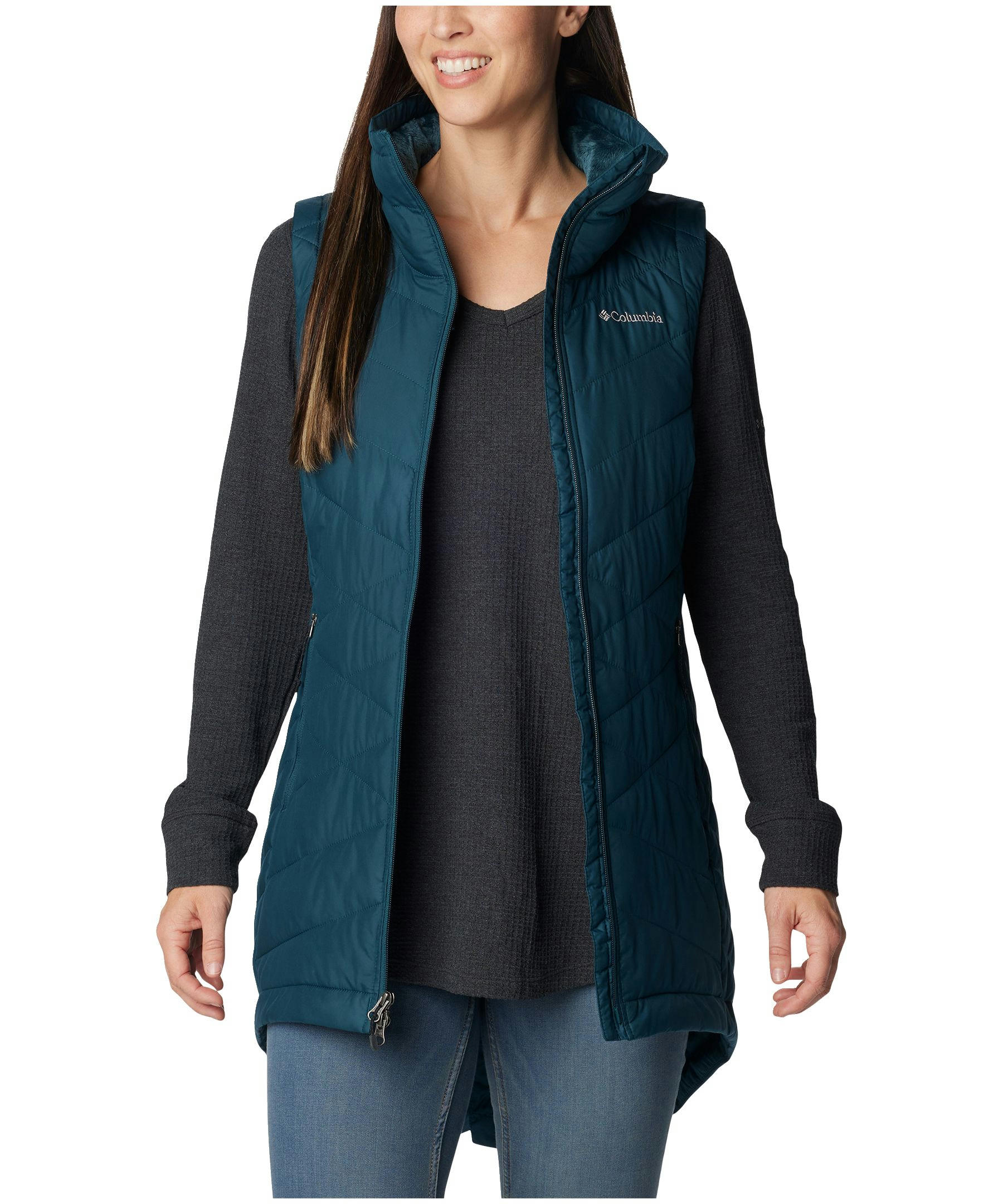 Columbia Women's Heavenly Vest, Insulated, Semi-Fitted, Winter, Long