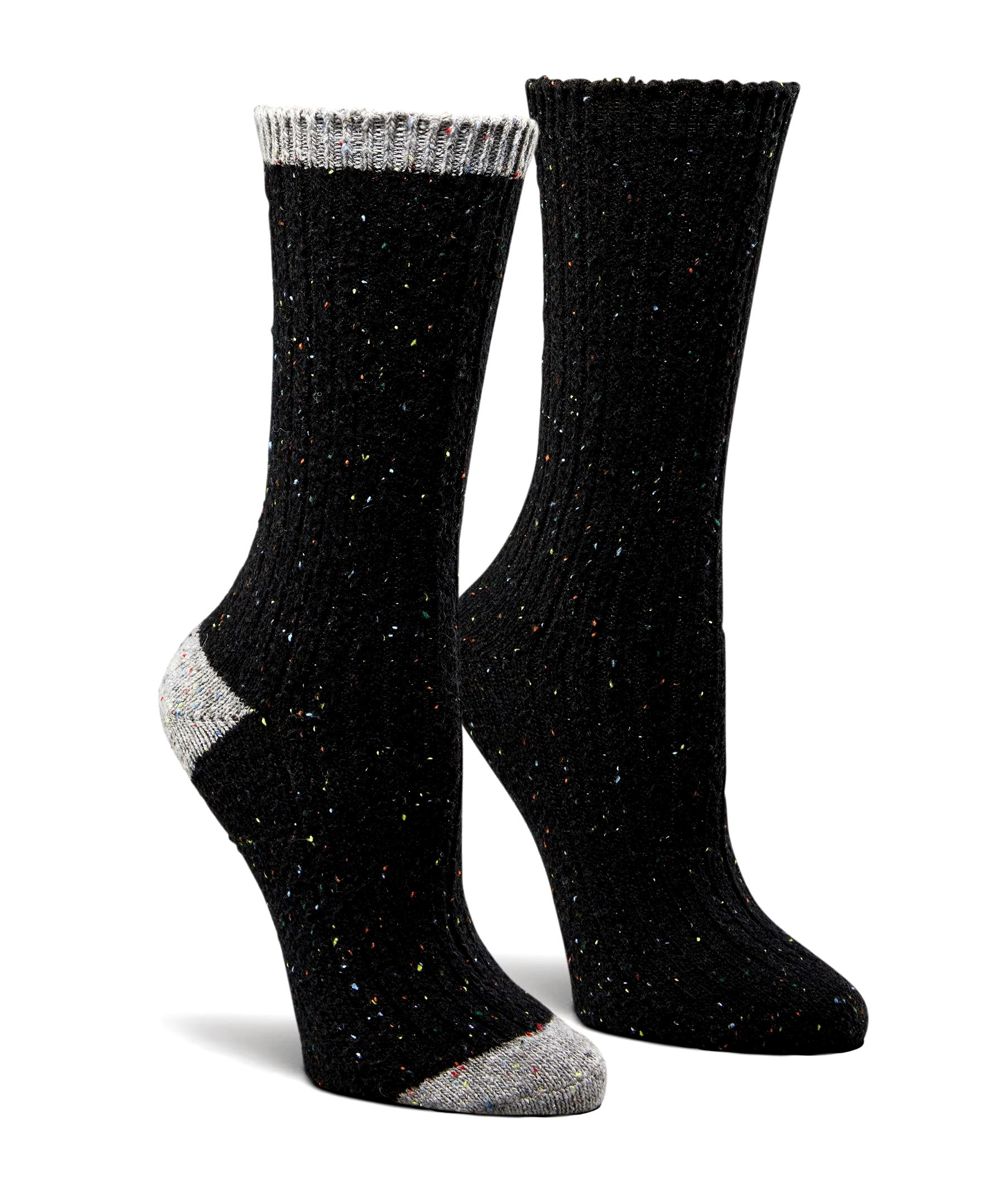 Denver Hayes Women's 2 Pack Rib Knit Sweater Crew Socks