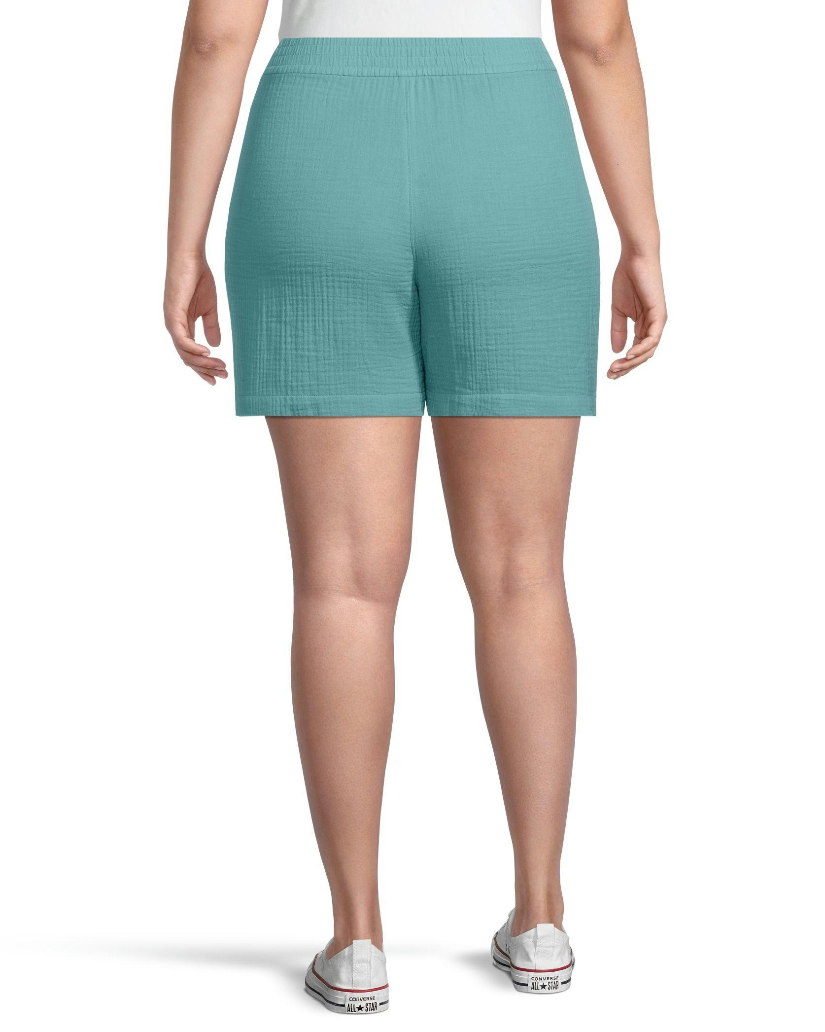 FarWest Women's Double Gauze Lightweight Pull On Shorts