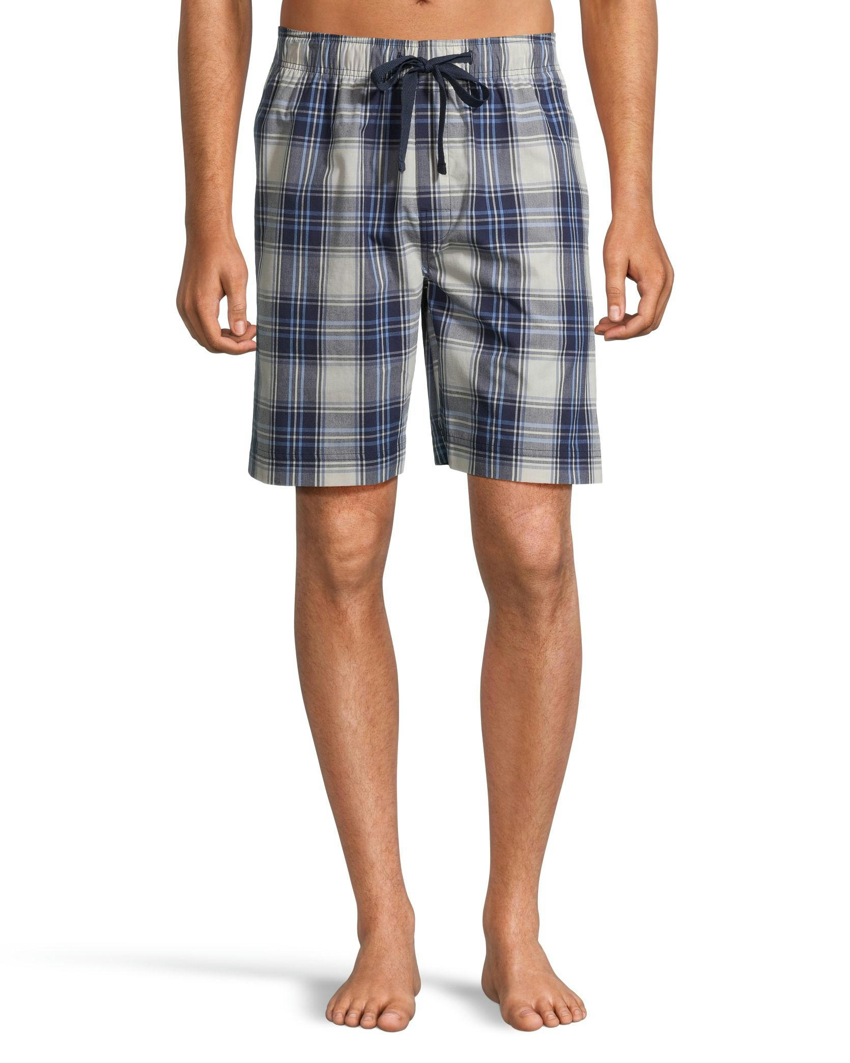 Denver Hayes Men's Woven Plaid Lounge Shorts