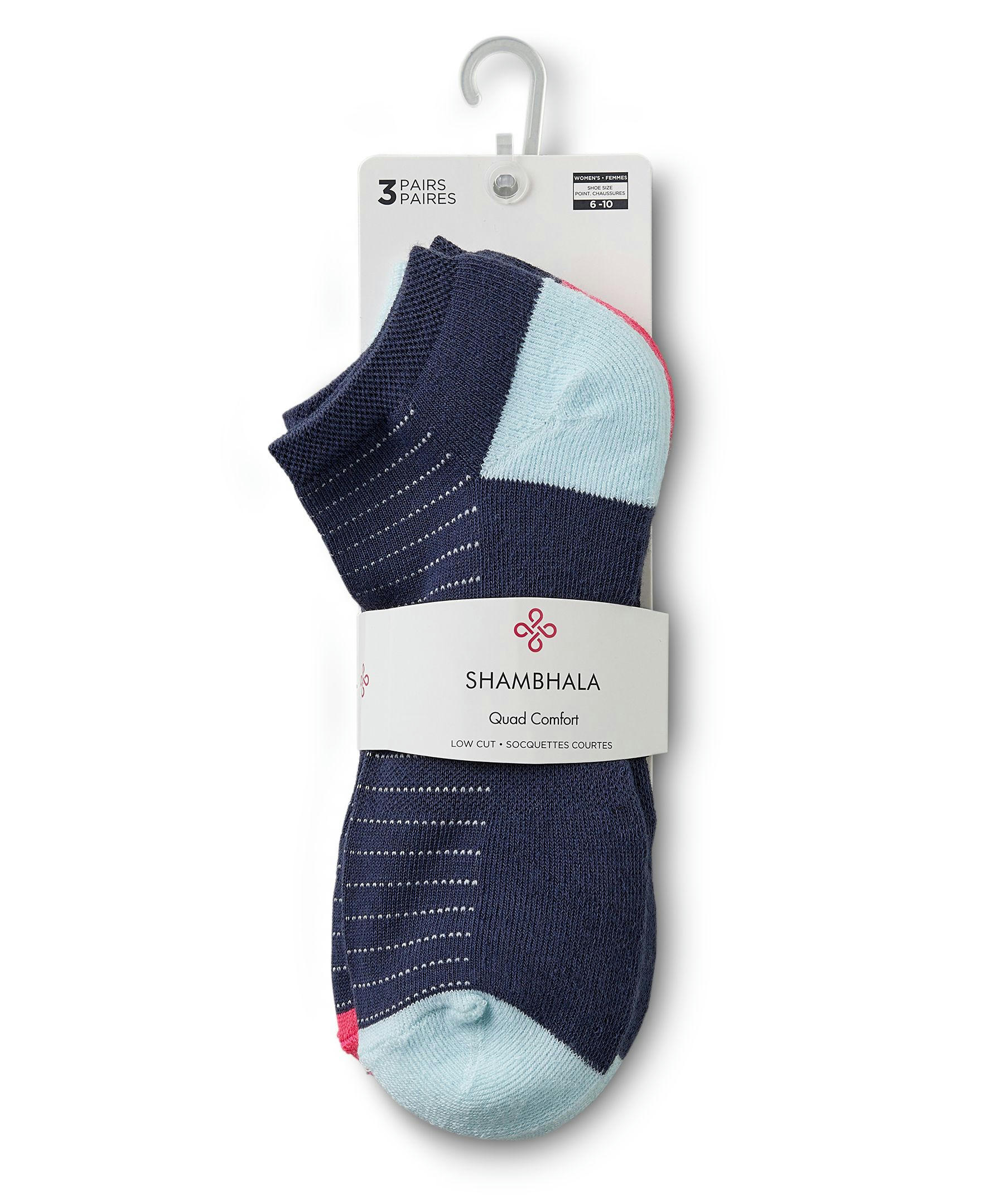 Shambhala Women's 3-Pack Low Cut Sport Socks