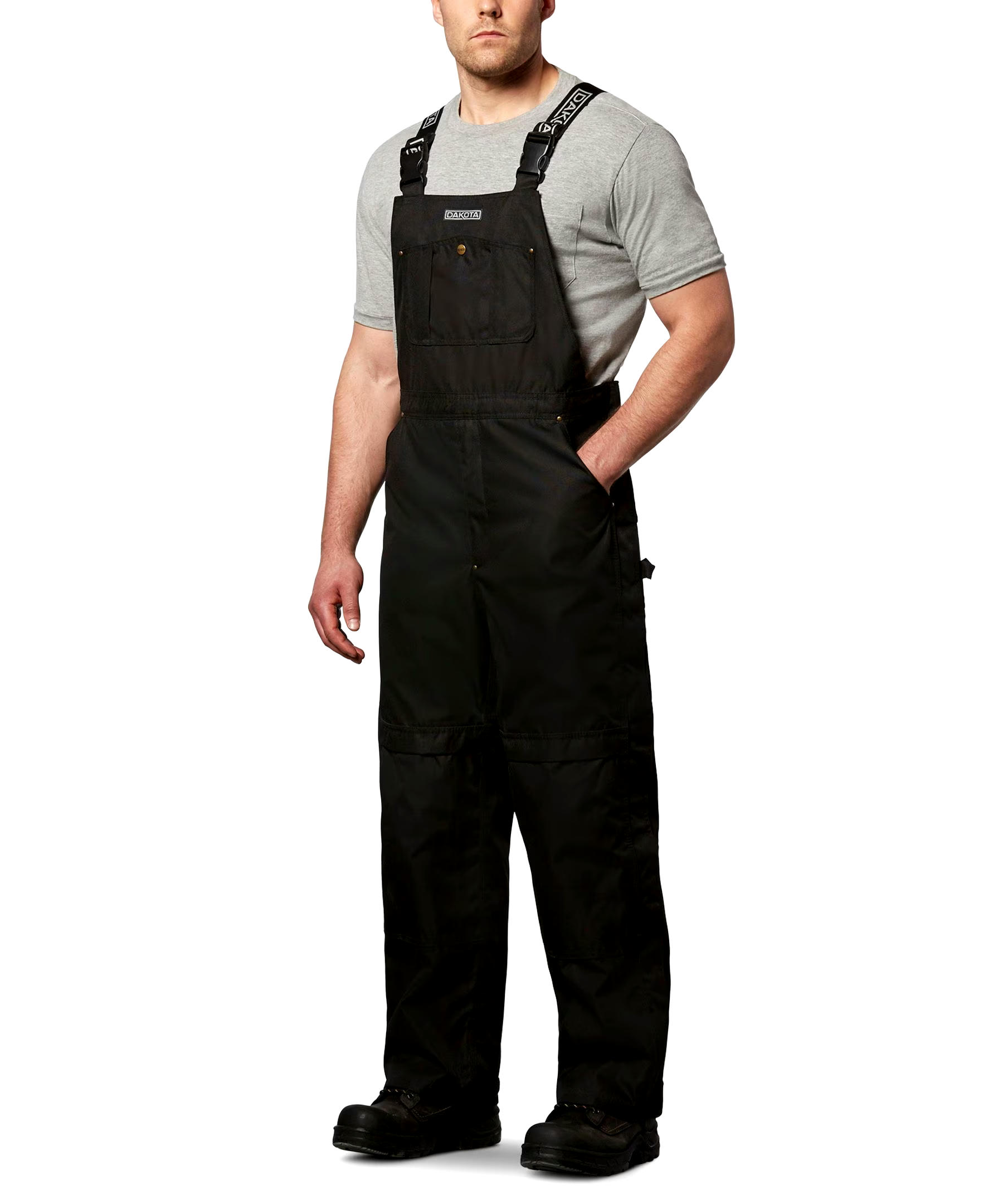 Dakota WorkPro Series Men's 600D Waterproof Hyper-Dri 3 T-Max Insulated Polyester Bib Overalls