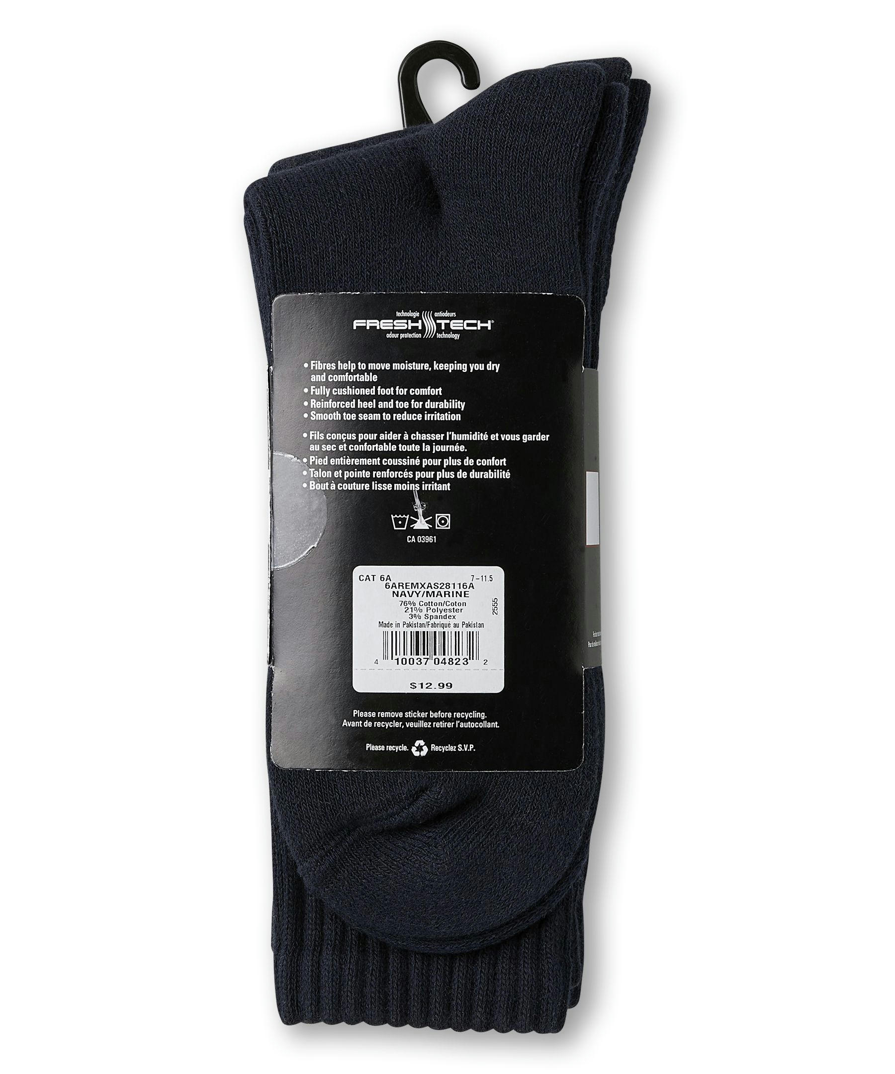 Matrix Men's 3 Pack Crew Sport Socks
