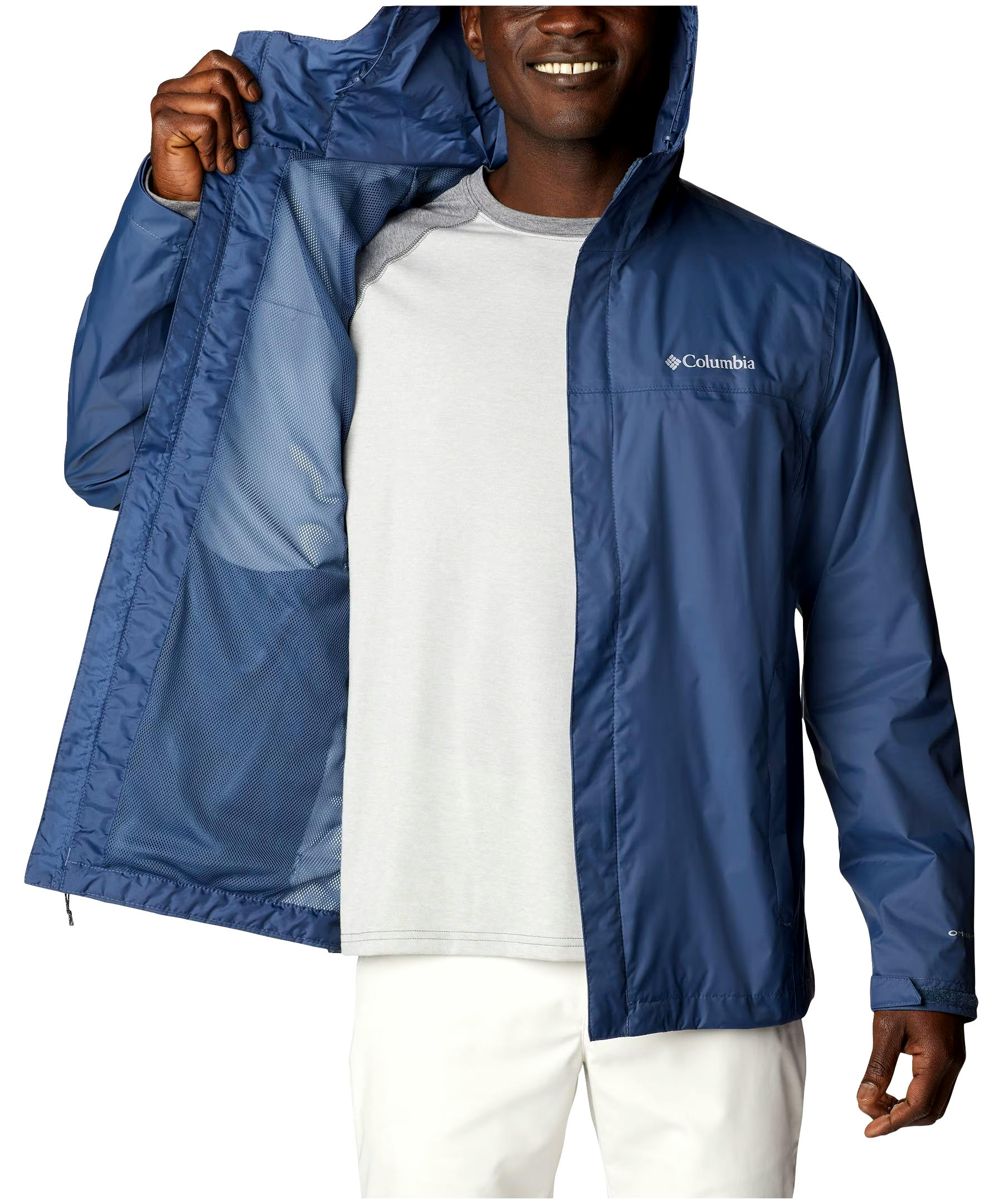 Columbia Men's Watertight II Hooded Rain Jacket, Waterproof, Breathable, Packable, Hiking