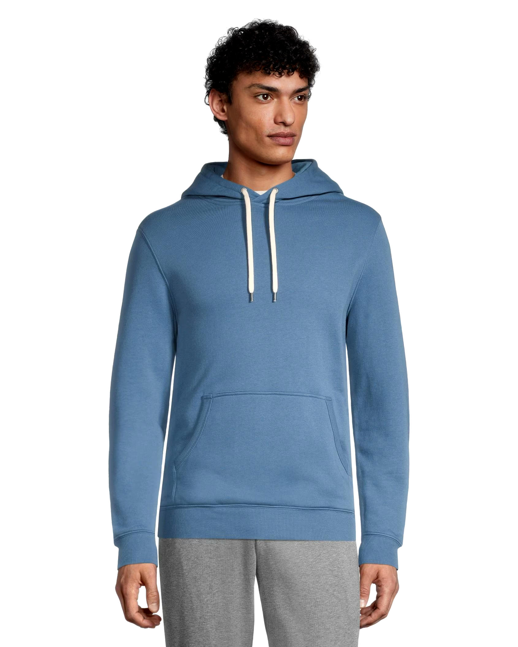 Denver Hayes Men's Fleece Long Sleeve Full Zip Kangaroo Pocket Hoodie