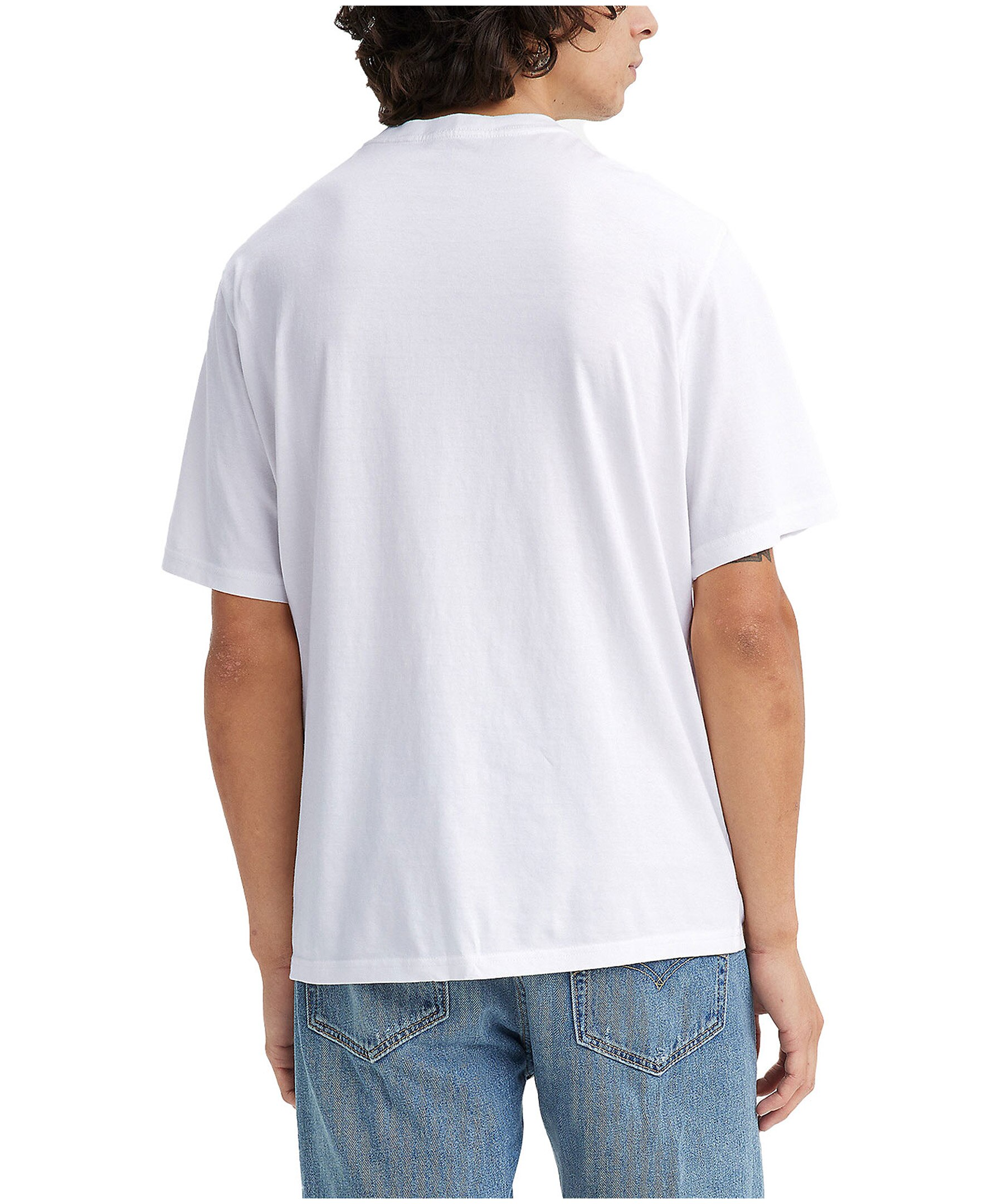 Levi's Men's Bear Graphic Relaxed Fit Crewneck Cotton T Shirt