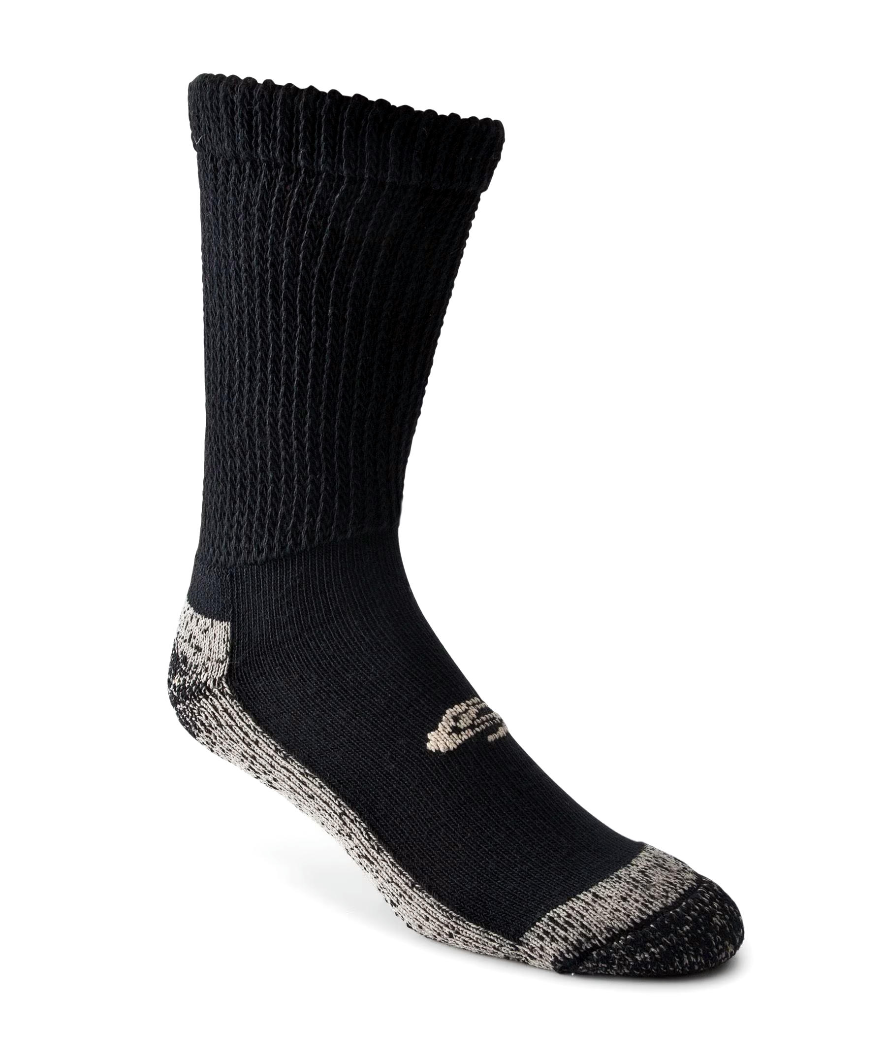 Copper Sole Men's 2 Pack Copper Non Binding Crew Socks